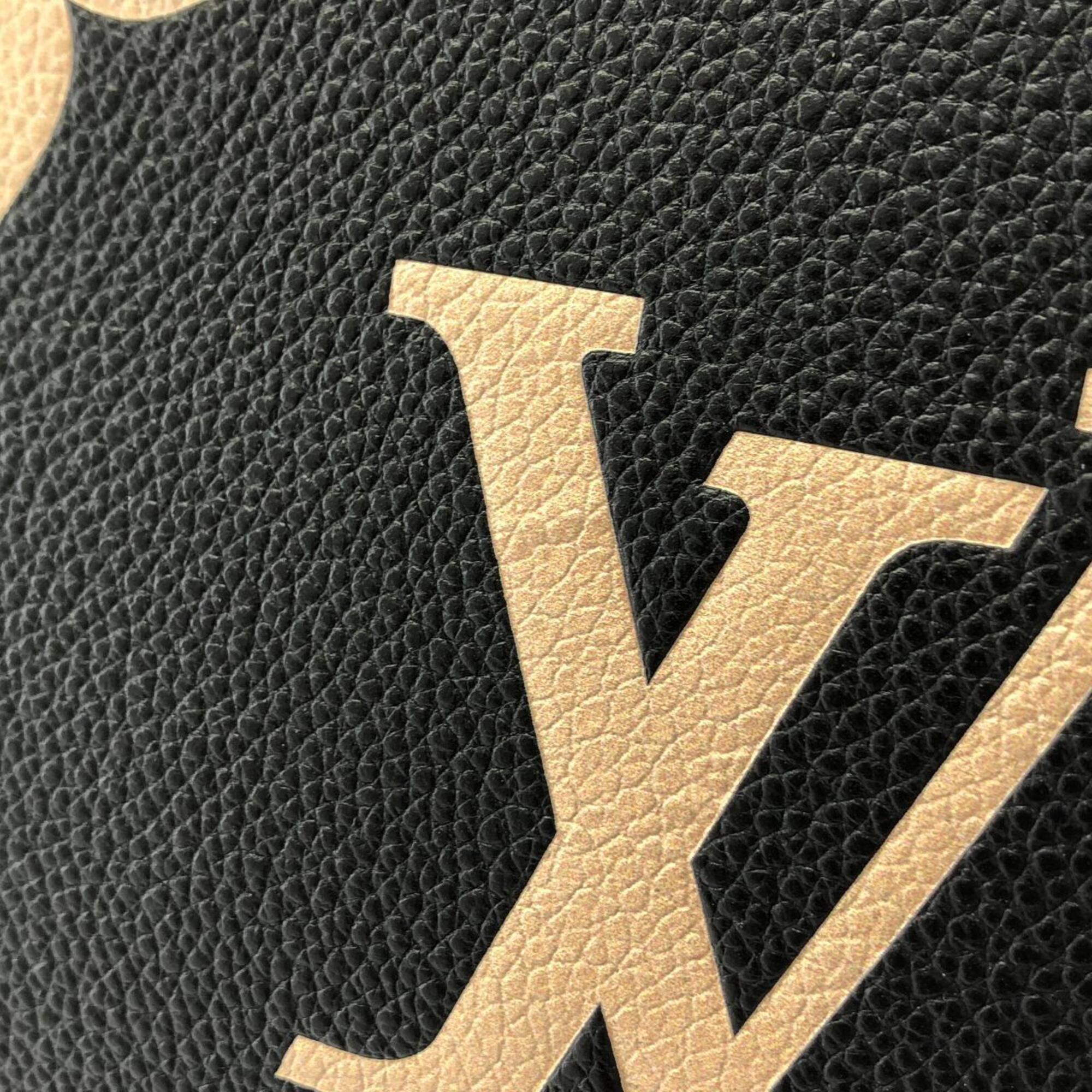 Louis Vuitton Monogram Empreinte Beige Bicolor Black Monogram Empreinte Handbag (Pre-Owned)