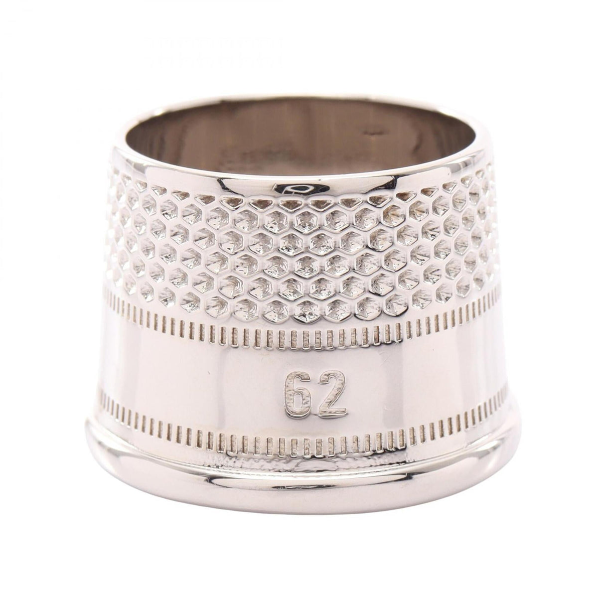 Balenciaga Silver Metal Band Ring (Pre-Owned)