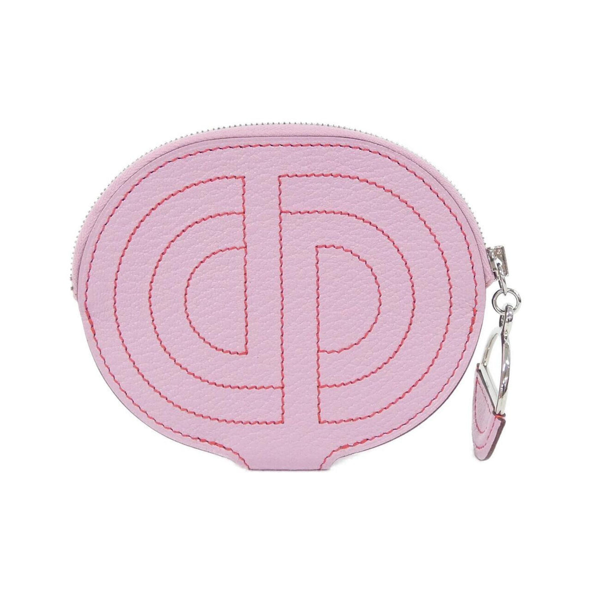 Hermes Pink Chevre Leather Coin Purse/Coin Case (Pre-Owned)