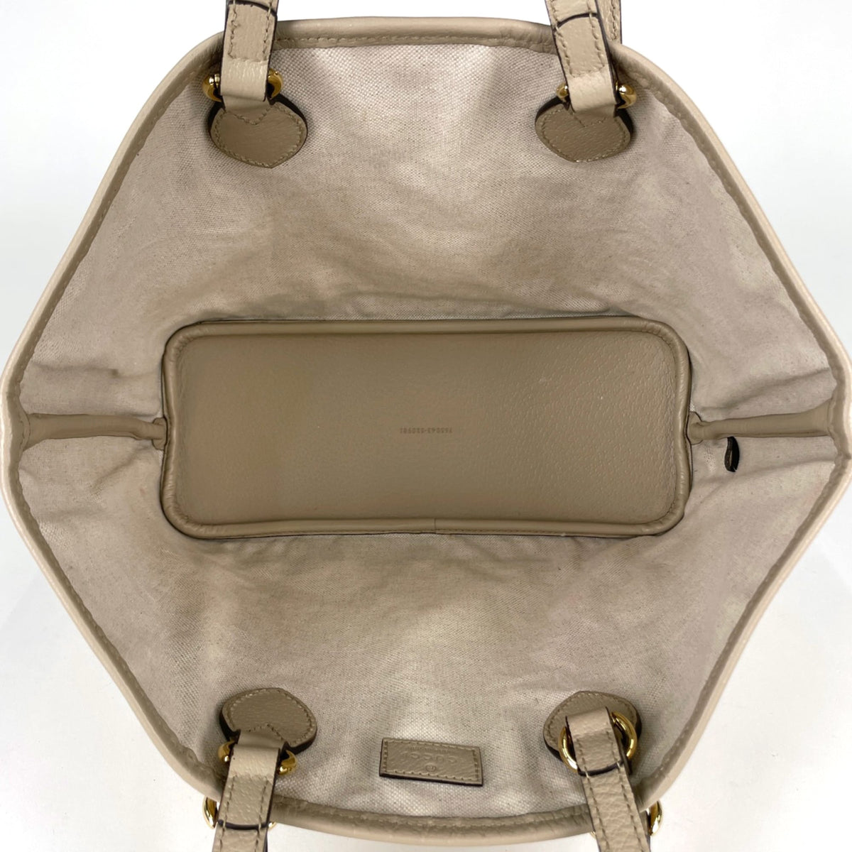 Gucci Beige Gg Supreme Leather Tote Bag (Pre-Owned)