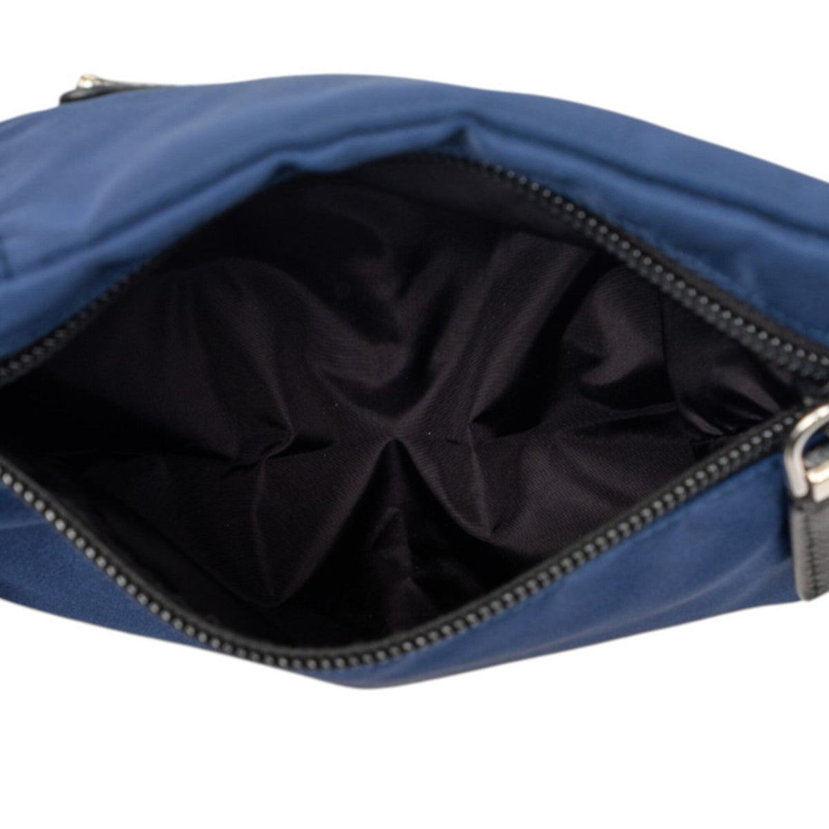 Prada Navy Black Nylon Shoulder Bag (Pre-Owned)