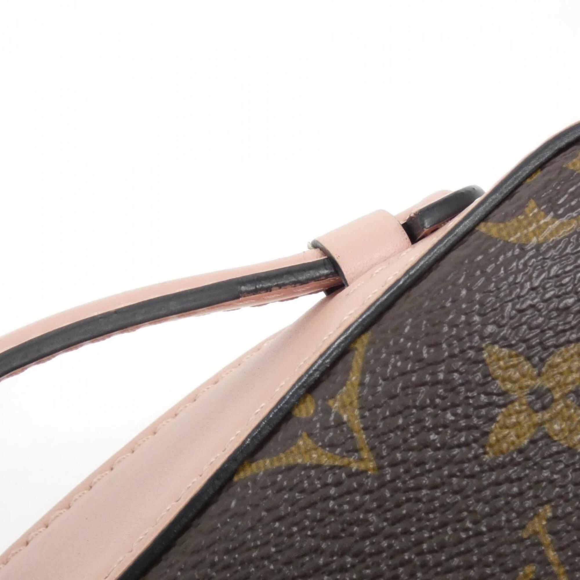 Louis Vuitton Marron Rose Poudre Coated Canvas Leather Shoulder Bag (Pre-Owned)
