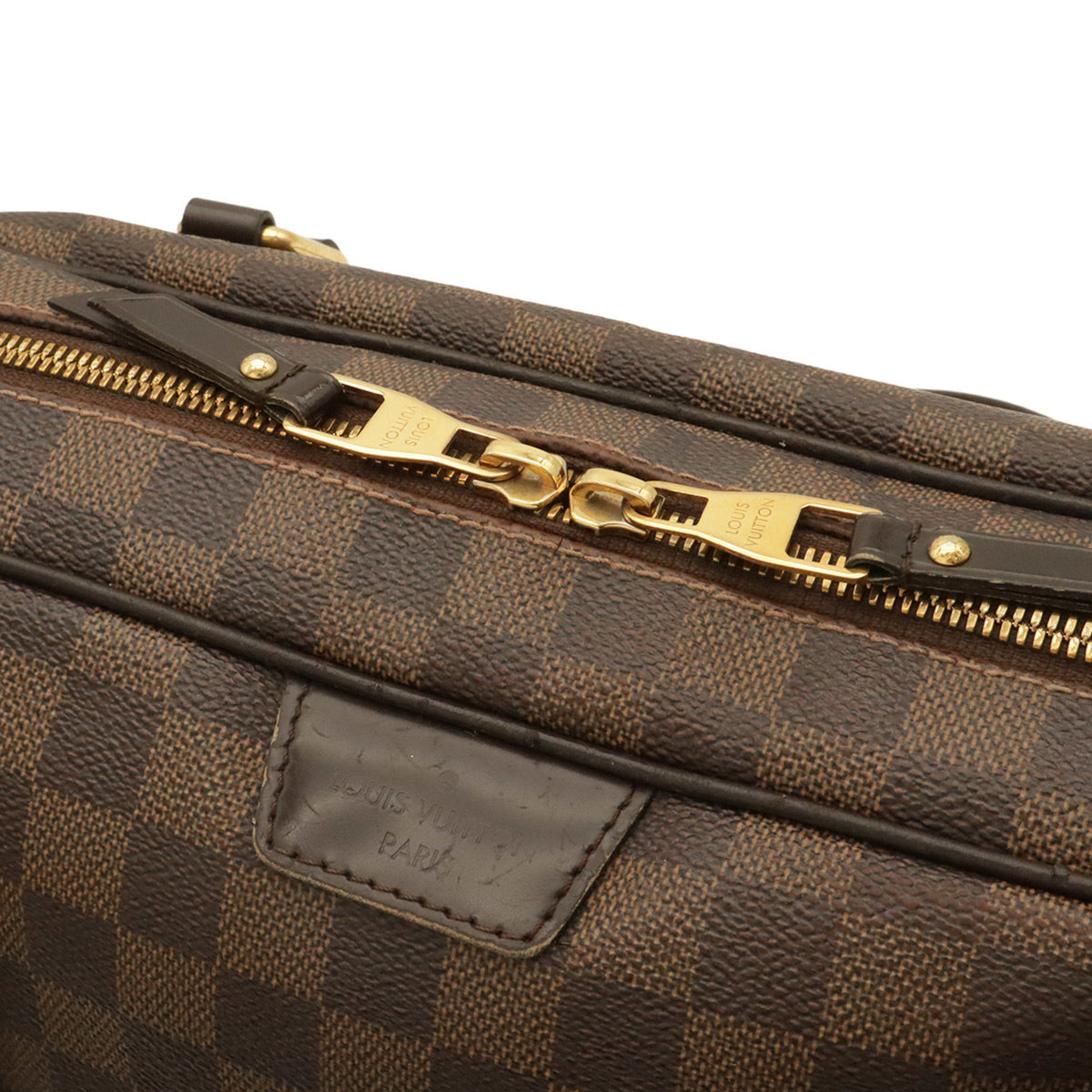 Louis Vuitton Brown Damier Canvas Pvc Coated Canvas Shoulder Bag Tote Bag (Pre-Owned)