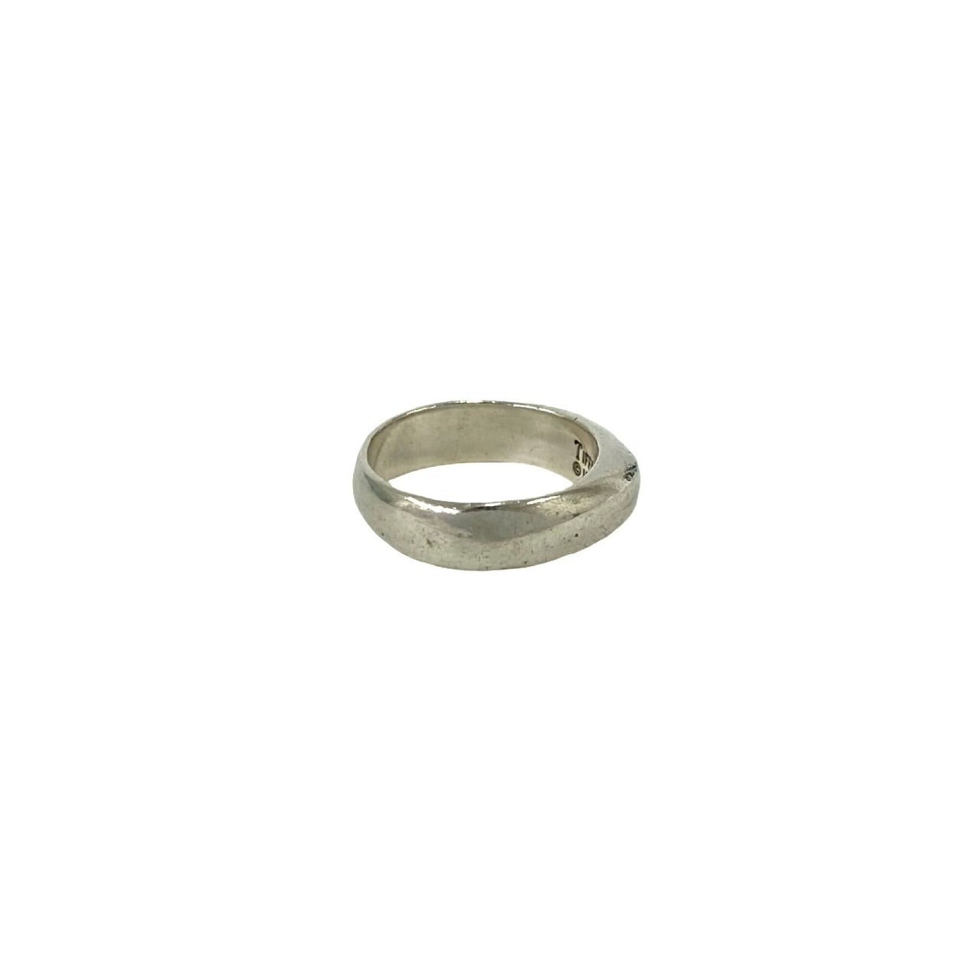 Tiffany Silver Silver 925 Band Ring (Pre-Owned)