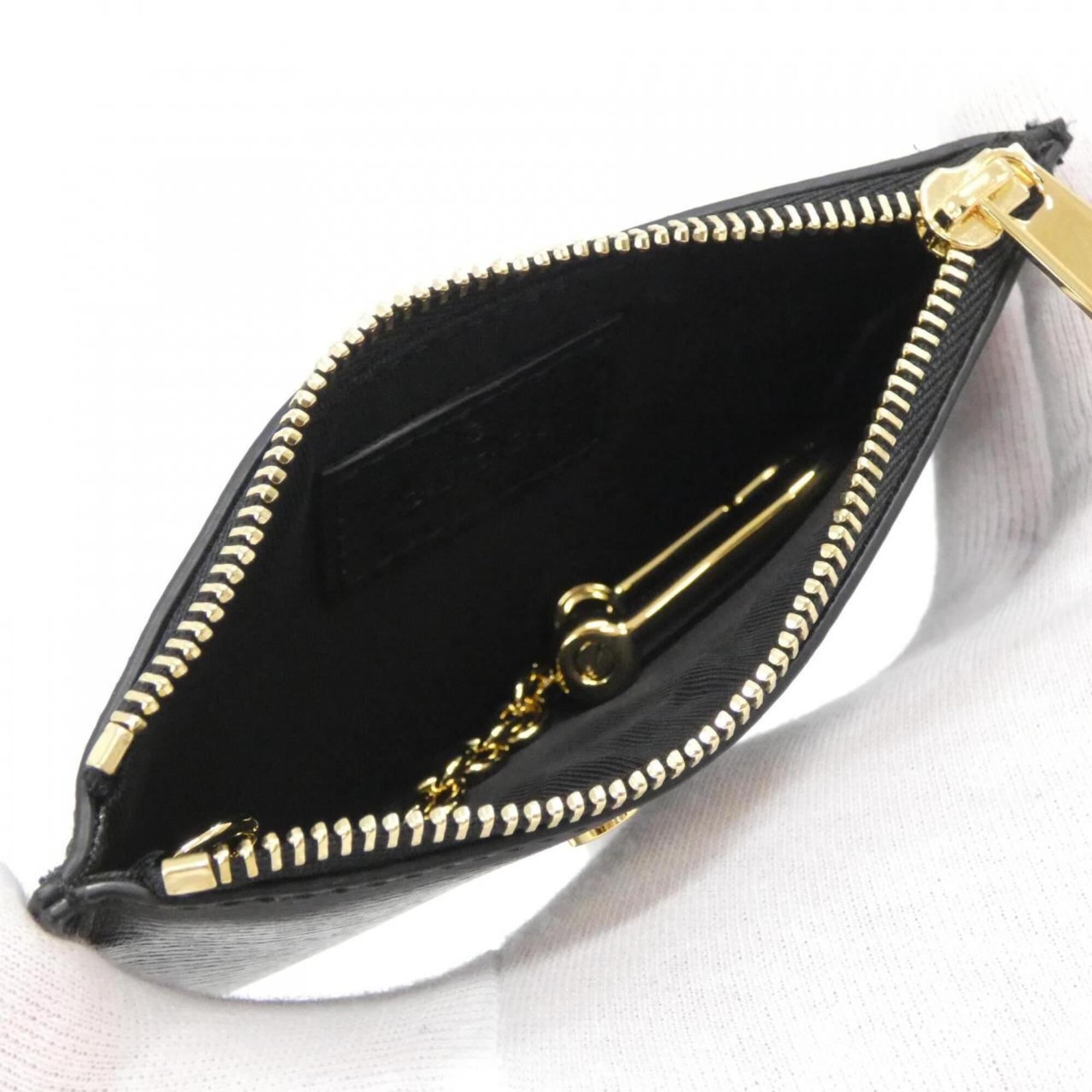Gucci Black Leather Coin Purse/Coin Case (Pre-Owned)