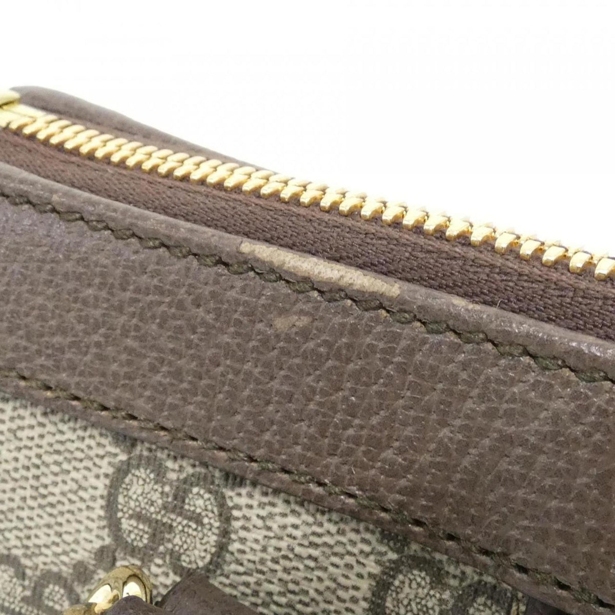 Gucci Ophidia Beige Brown Gg Supreme Leather Handbag (Pre-Owned)