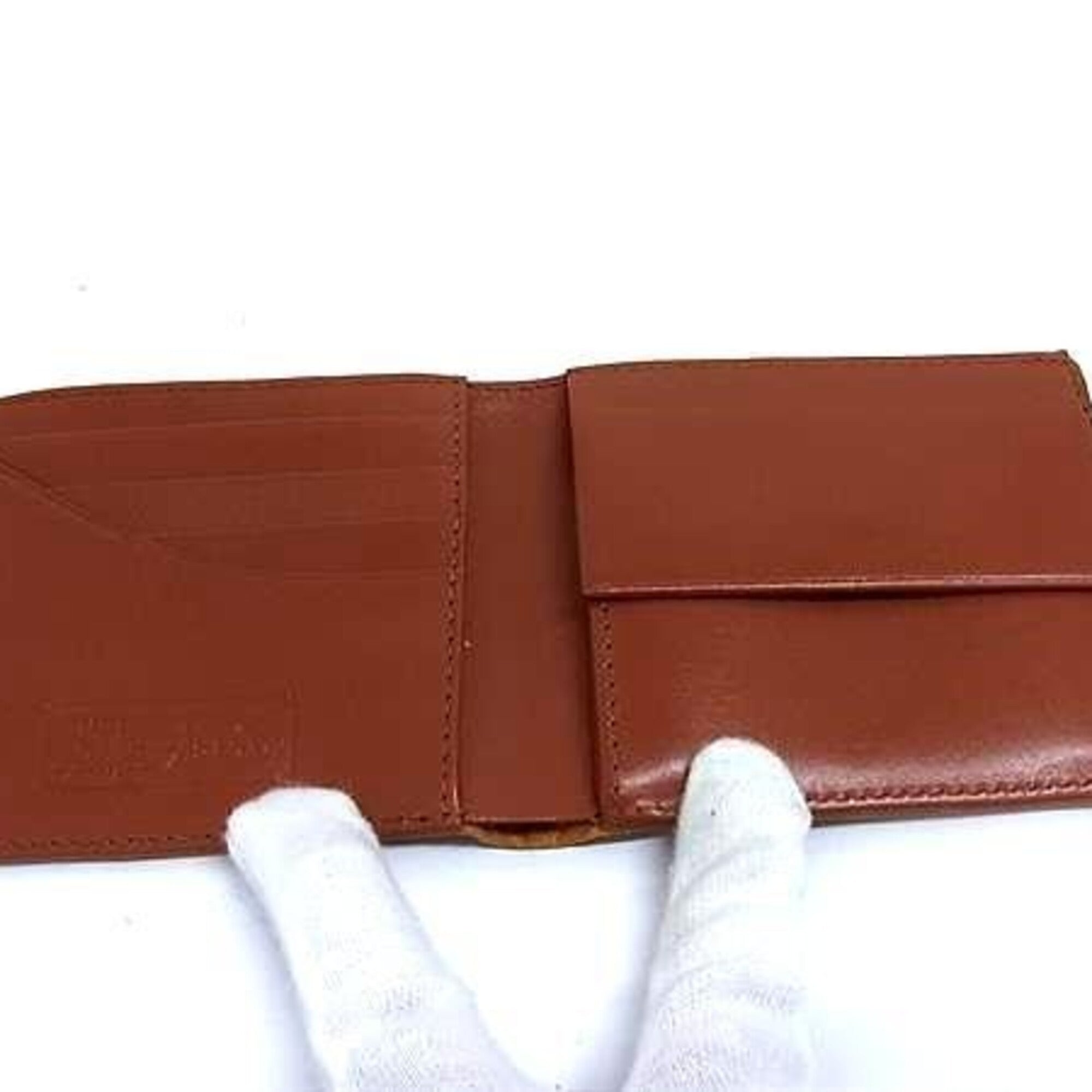 Mcm Brown Leather Wallet (Bi-Fold) (Pre-Owned)