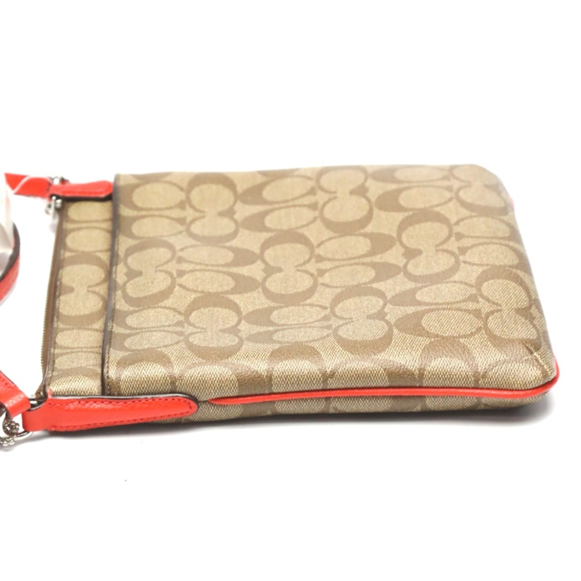 Coach Brown Canvas Leather Shoulder Bag (Pre-Owned)