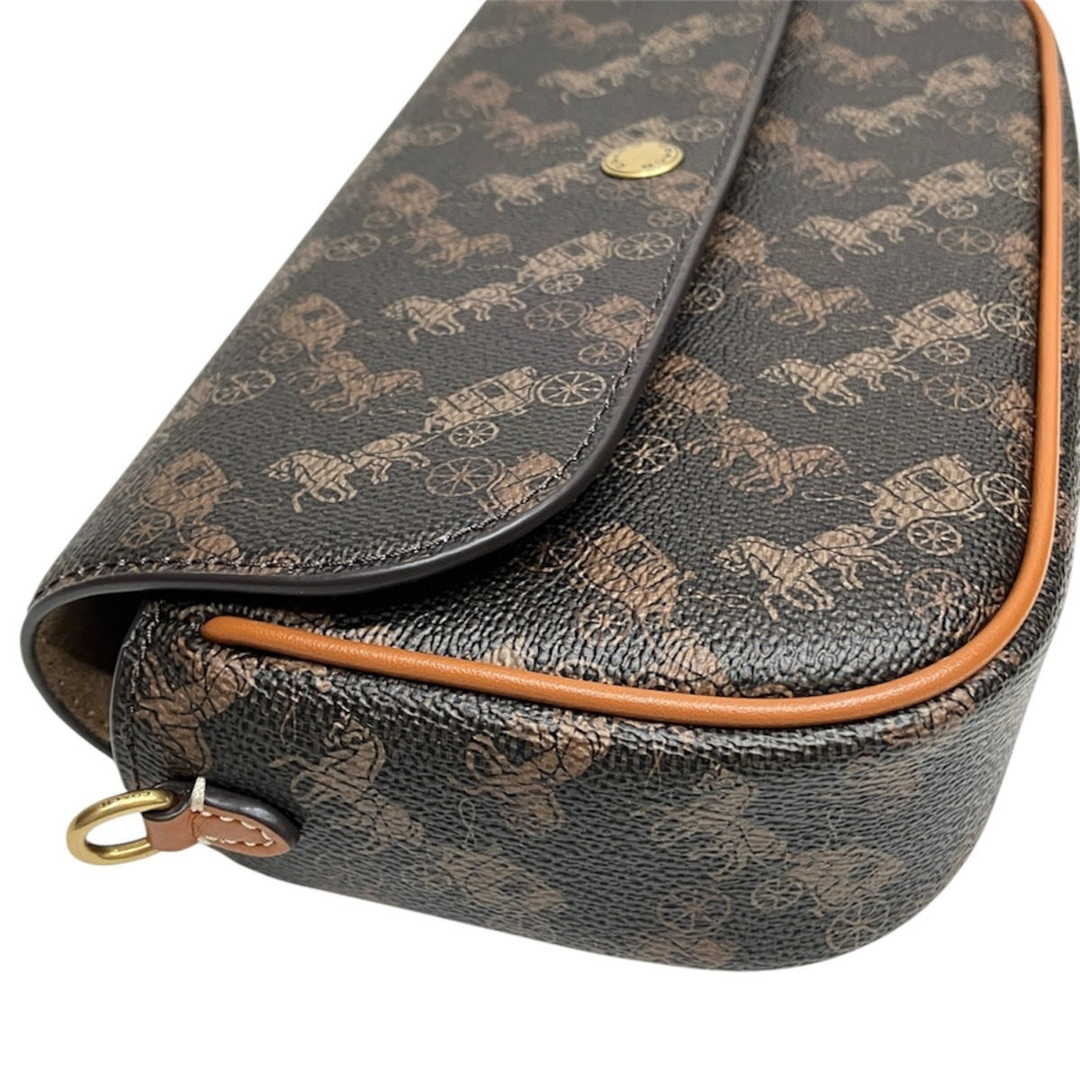Coach Brown Pvc Leather Shoulder Bag (Pre-Owned)