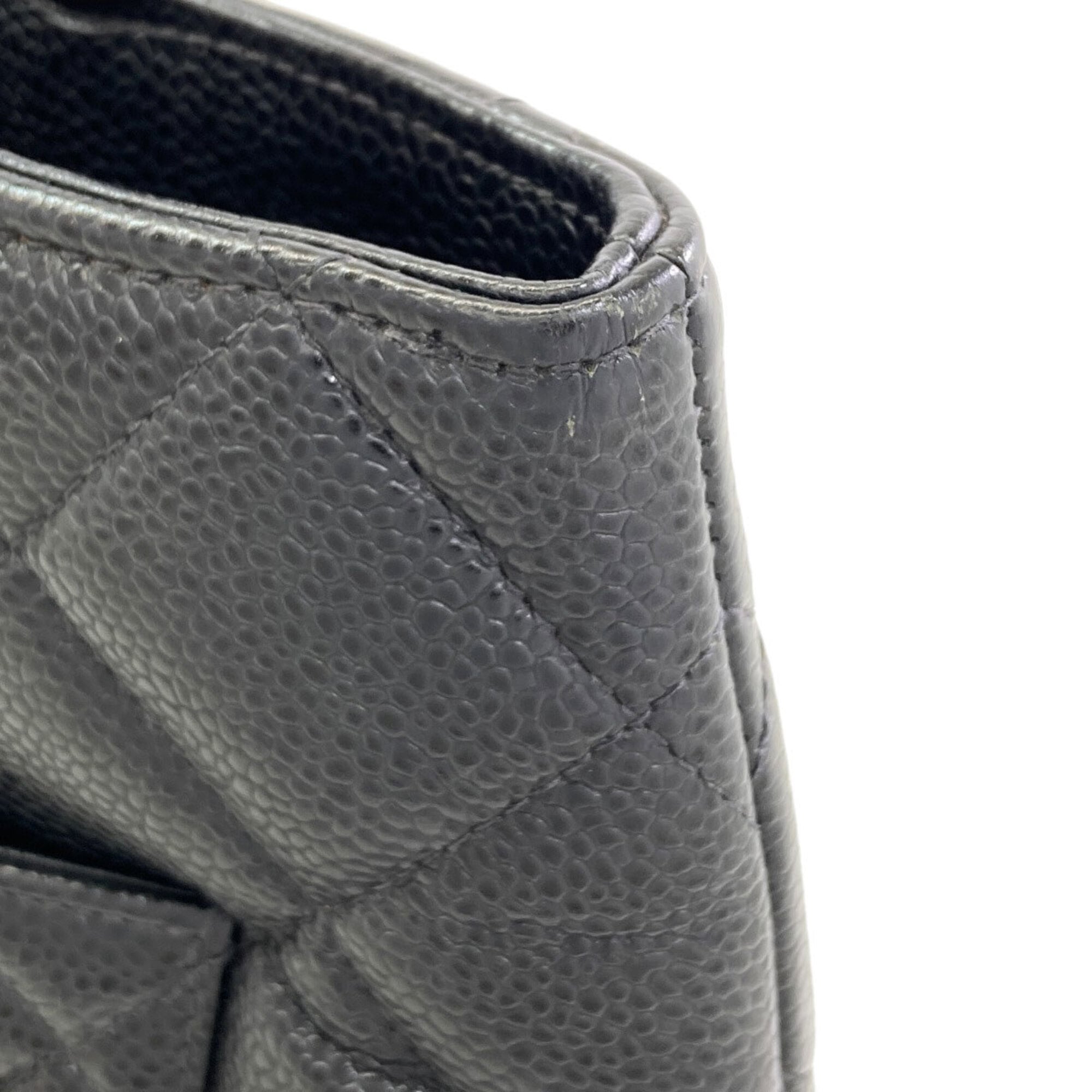 Chanel Black Leather Tote Bag (Pre-Owned)