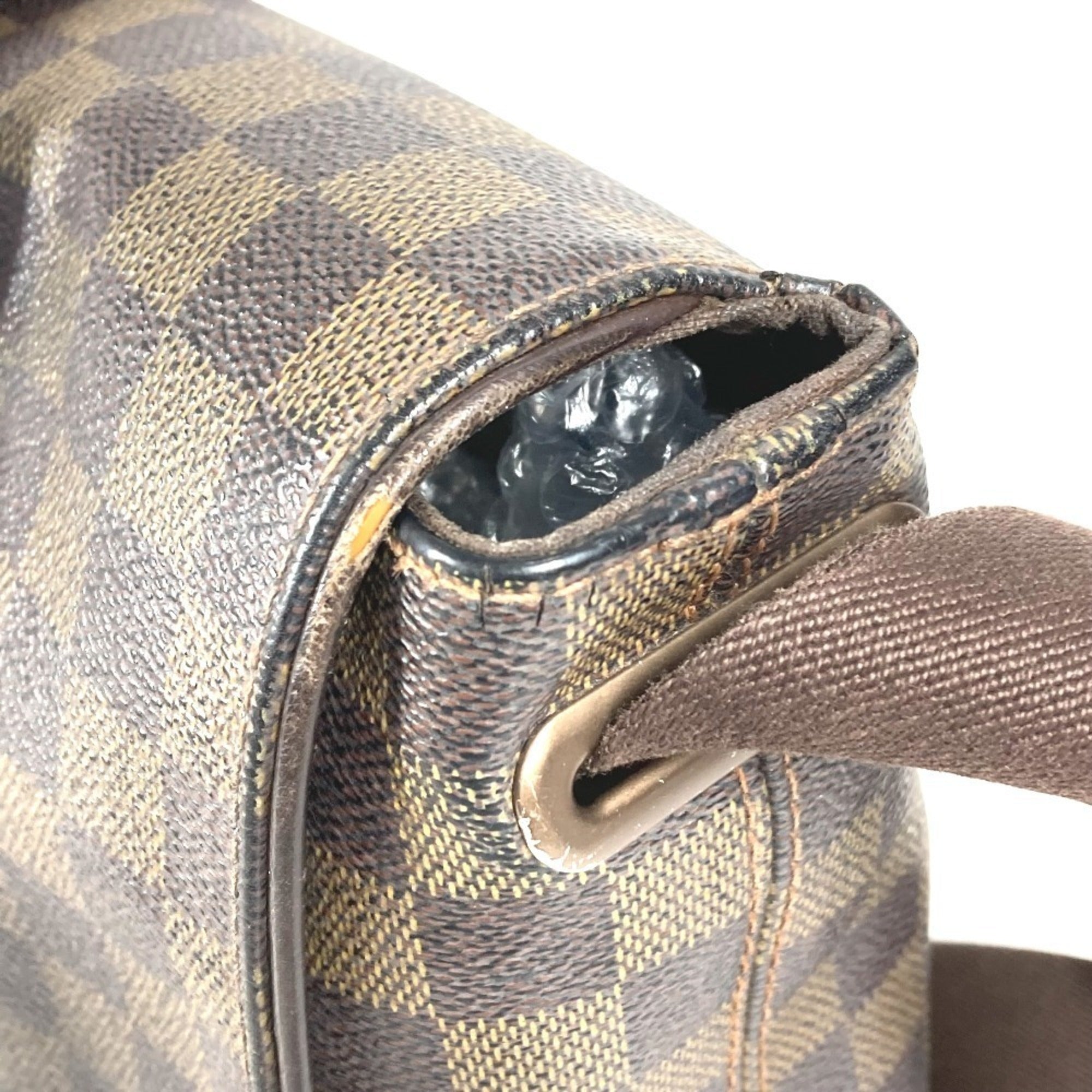 Louis Vuitton Damier Brown Ebene Damier Canvas Messenger Bag Shoulder Bag (Pre-Owned)