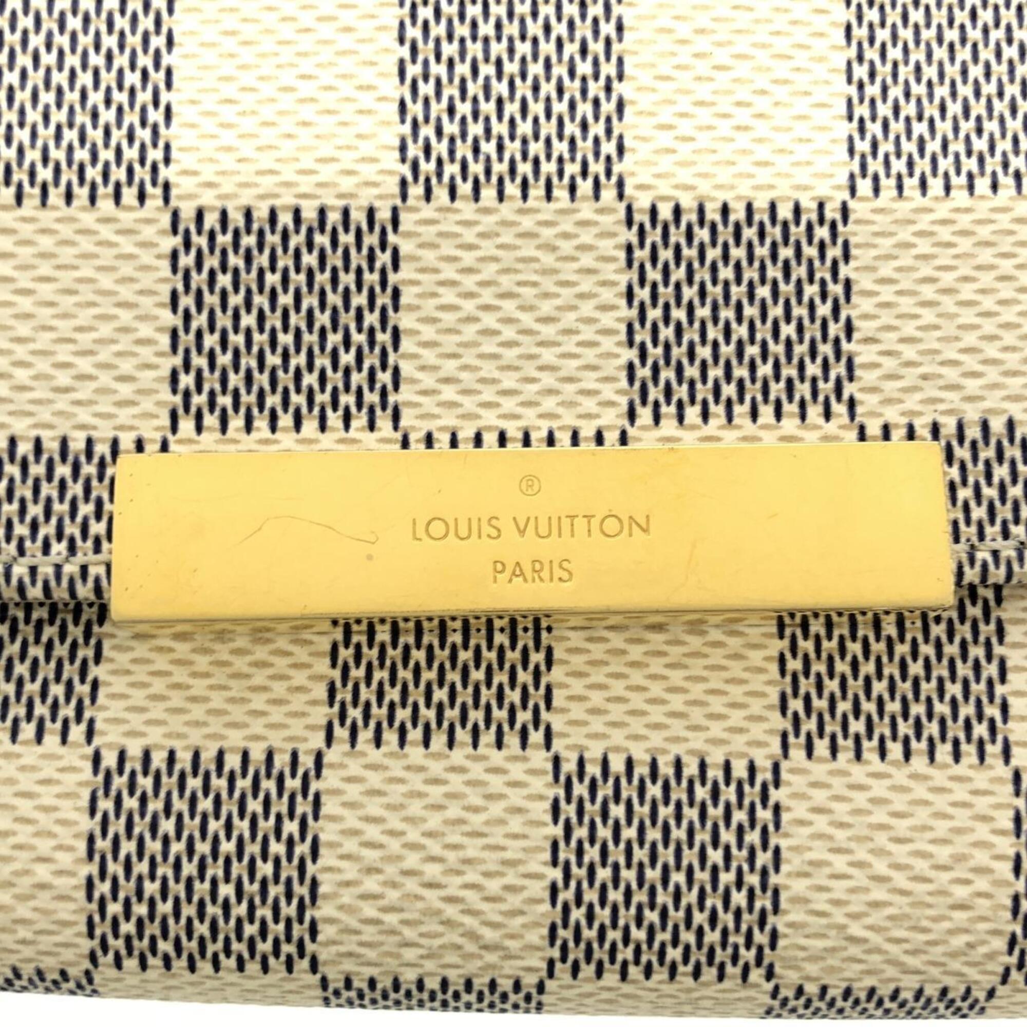 Louis Vuitton Azur Coated Canvas Shoulder Bag (Pre-Owned)