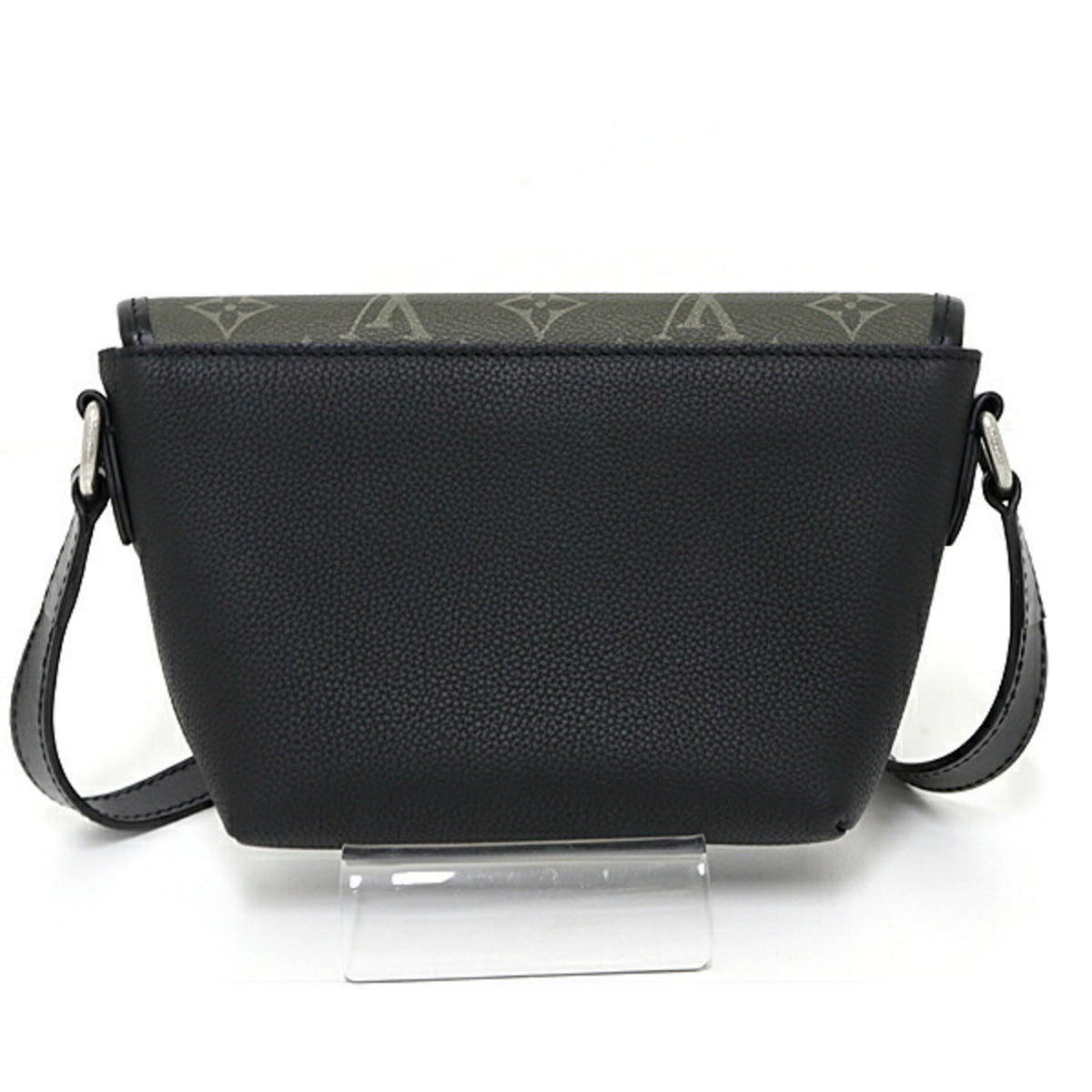 Louis Vuitton Black Khaki Monogram Leather Shoulder Bag (Pre-Owned)