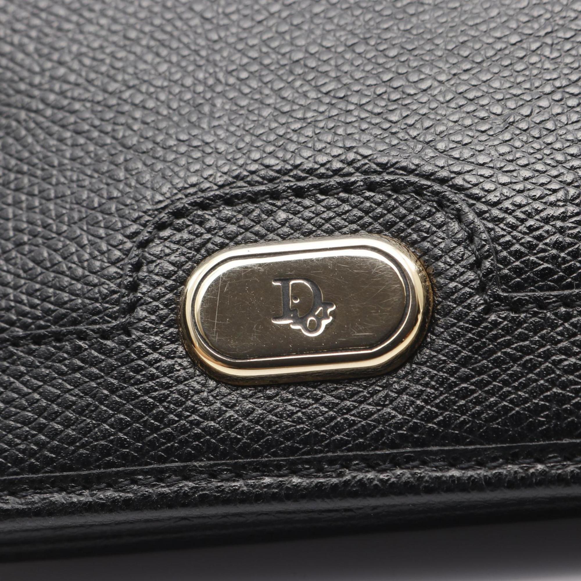 Christian Dior Black Leather Shoulder Bag (Pre-Owned)