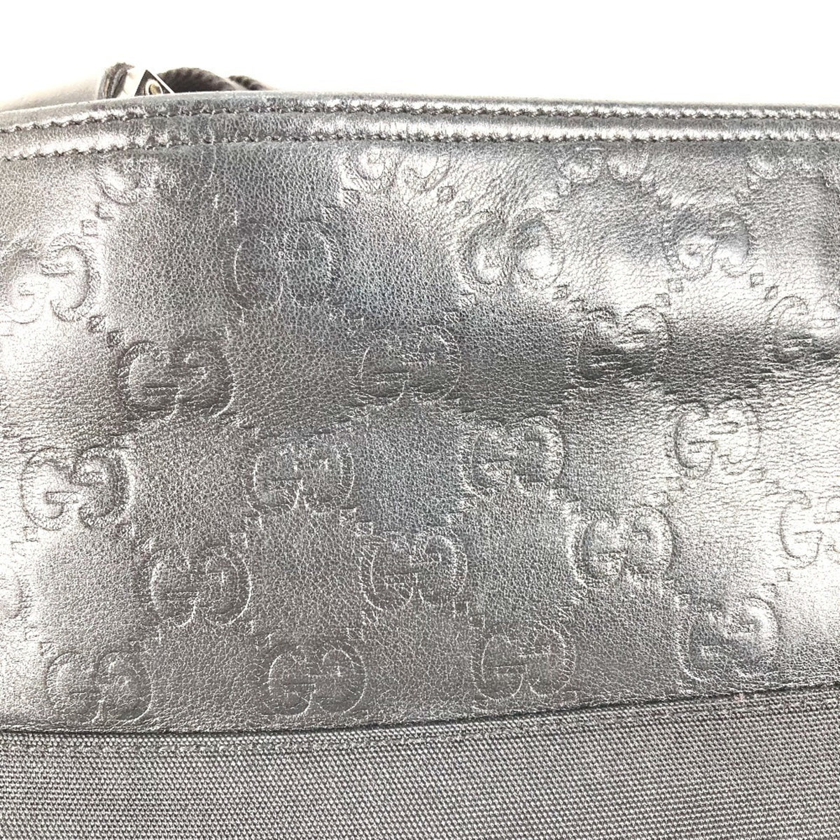 Gucci Black Leather Pochette Shoulder Bag Tote Bag (Pre-Owned)