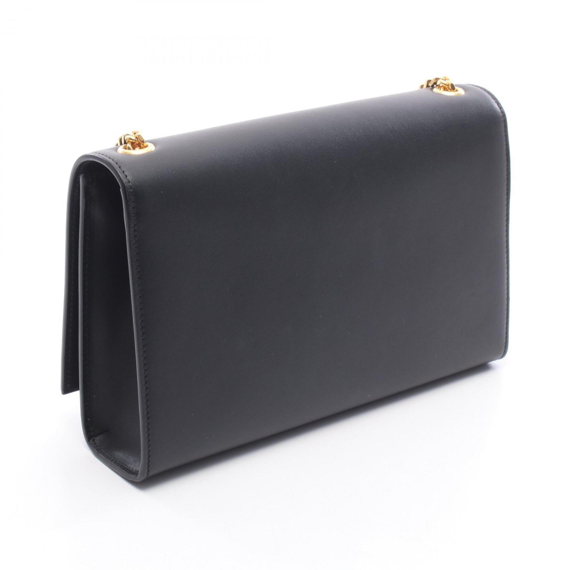 Yves Saint Laurent Black Leather Handbag Shoulder Bag (Pre-Owned)