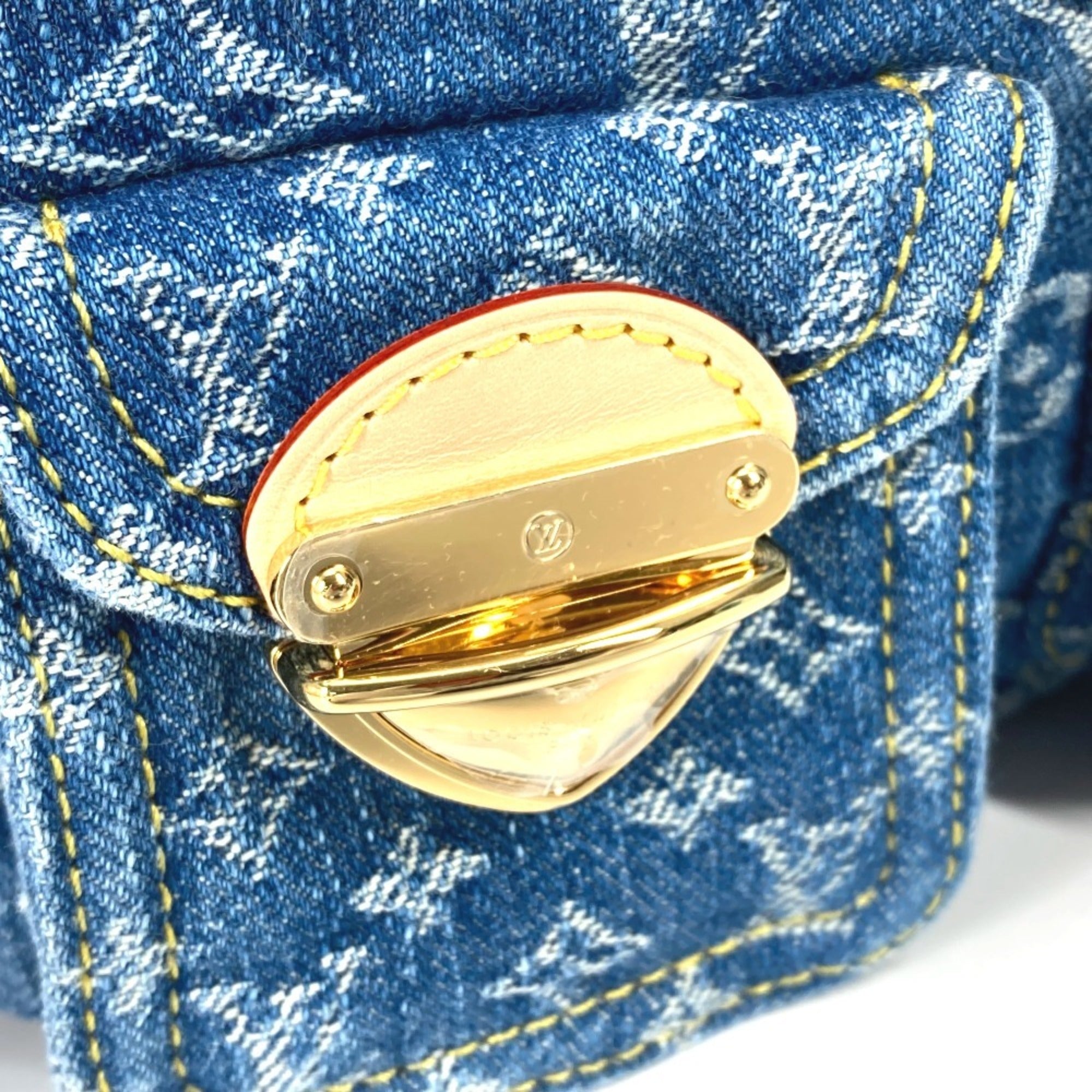 Louis Vuitton Blue Monogram Denim Backpack (Pre-Owned)