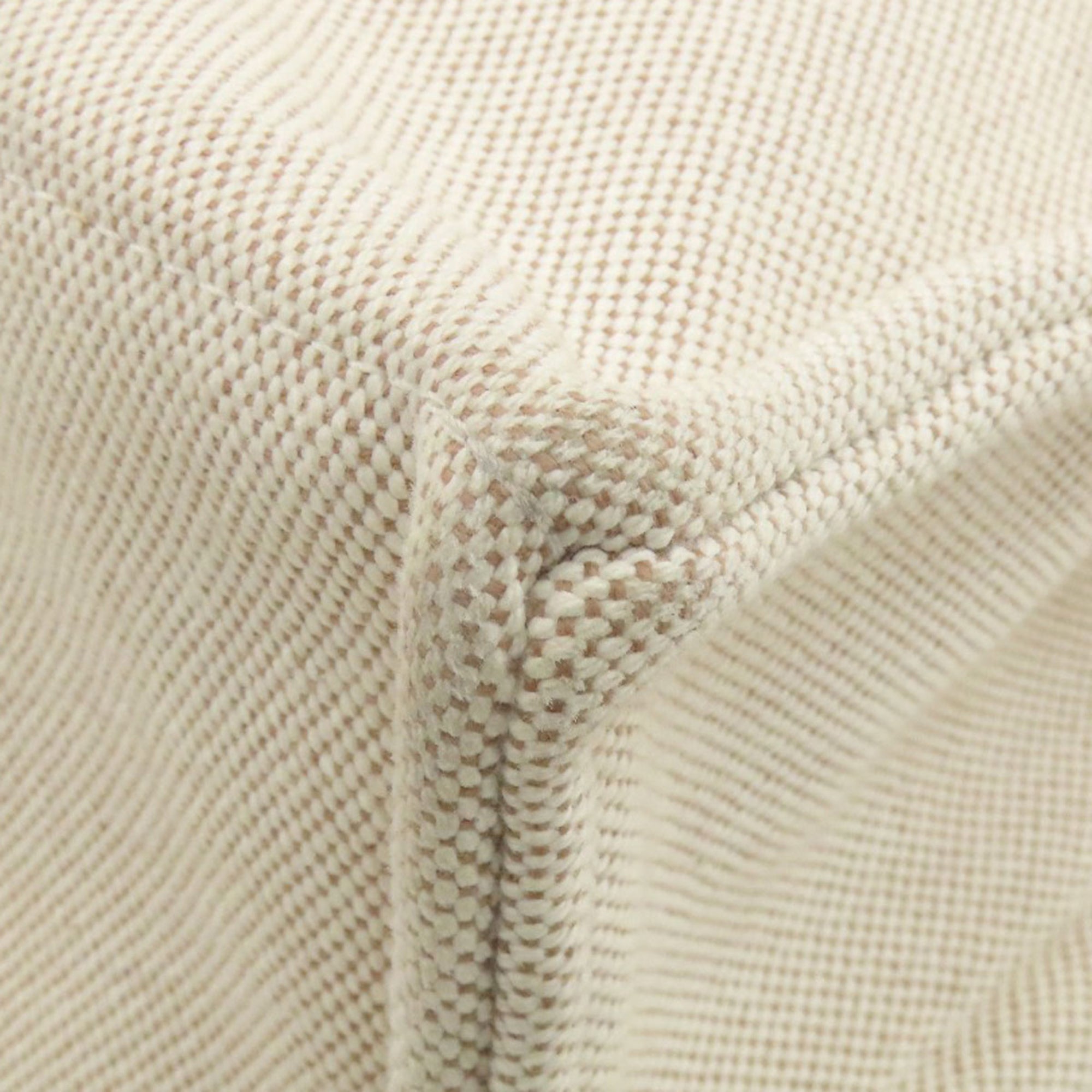Hermes Beige Canvas Handbag (Pre-Owned)