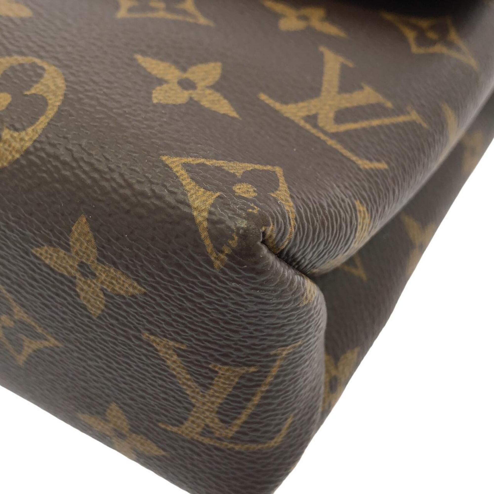 Louis Vuitton Bordeaux Marron Coated Canvas Leather Shoulder Bag (Pre-Owned)