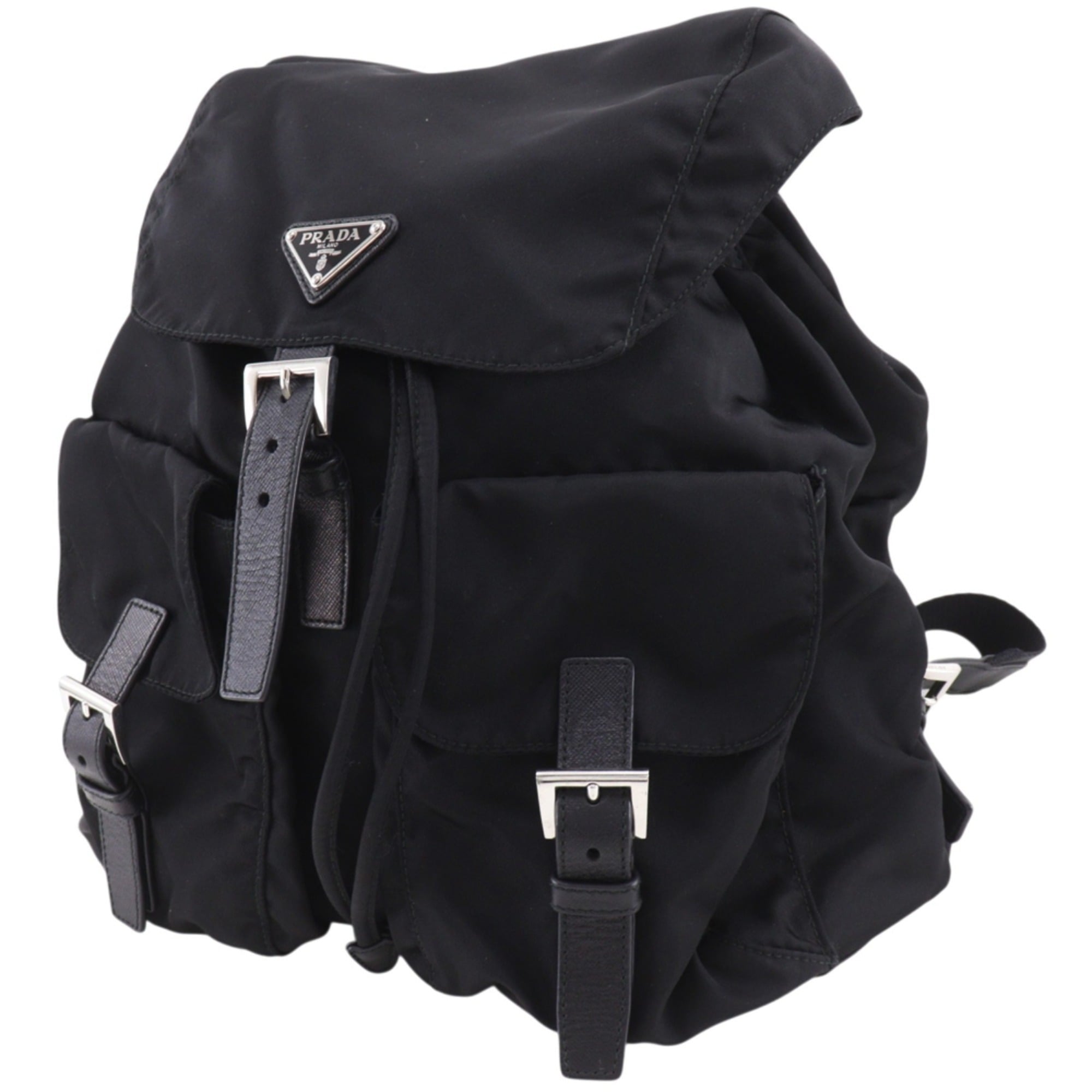 Prada Black Nero Nylon Backpack (Pre-Owned)