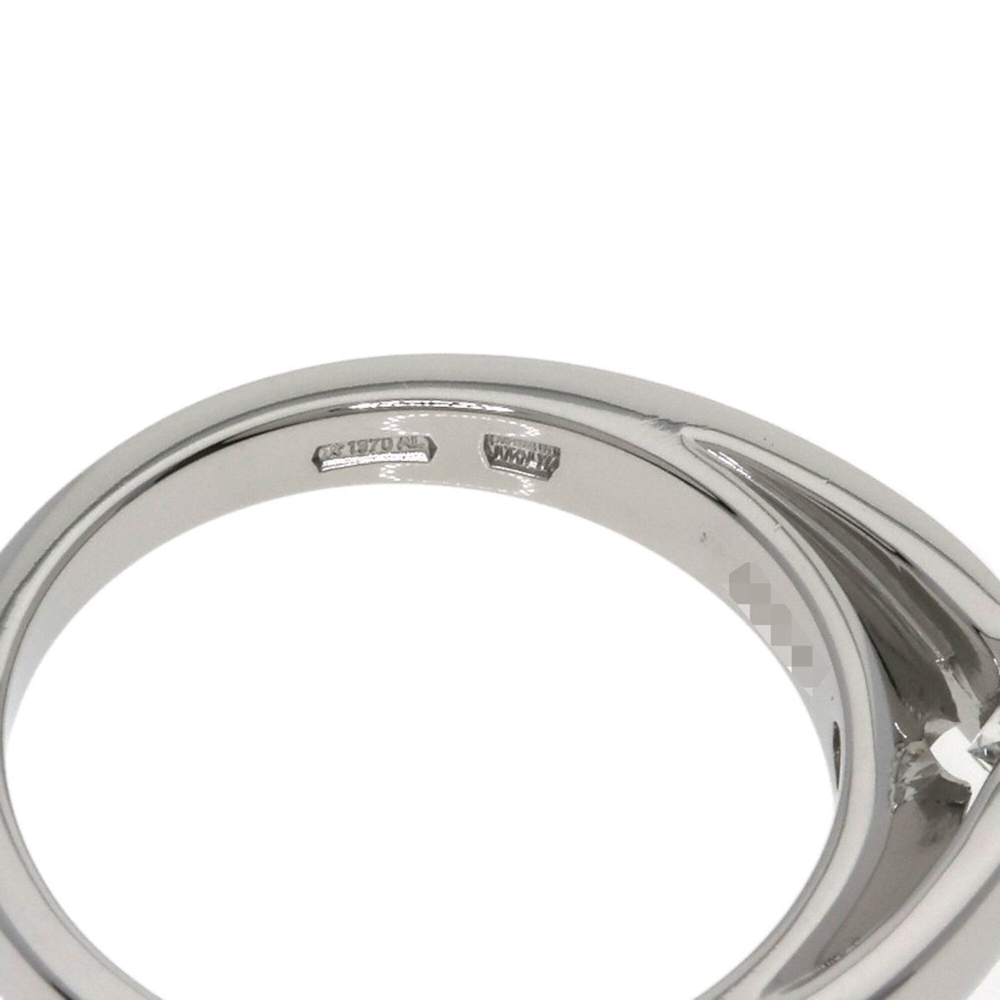 Bvlgari Silver Platinum 950 Band Ring (Pre-Owned)