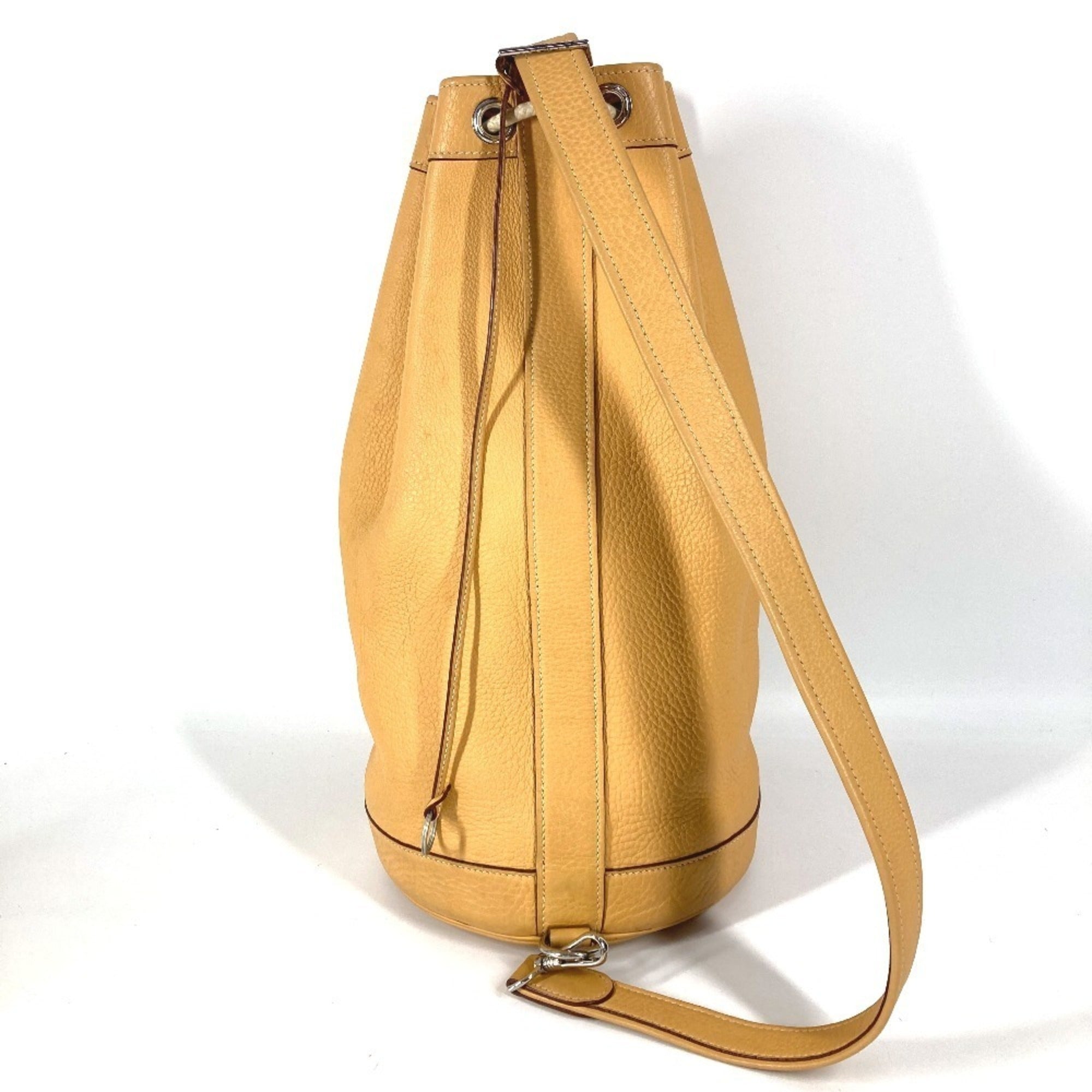 Hermes Beige Yellow Taurillon Clemence Leather Shoulder Bag (Pre-Owned)