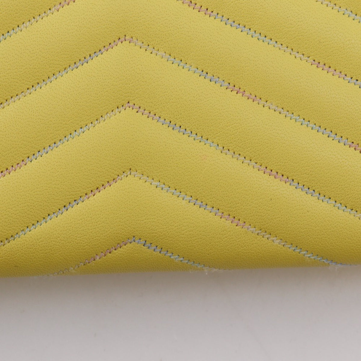 Chanel Yellow Leather Long Wallet (Bi-Fold) (Pre-Owned)