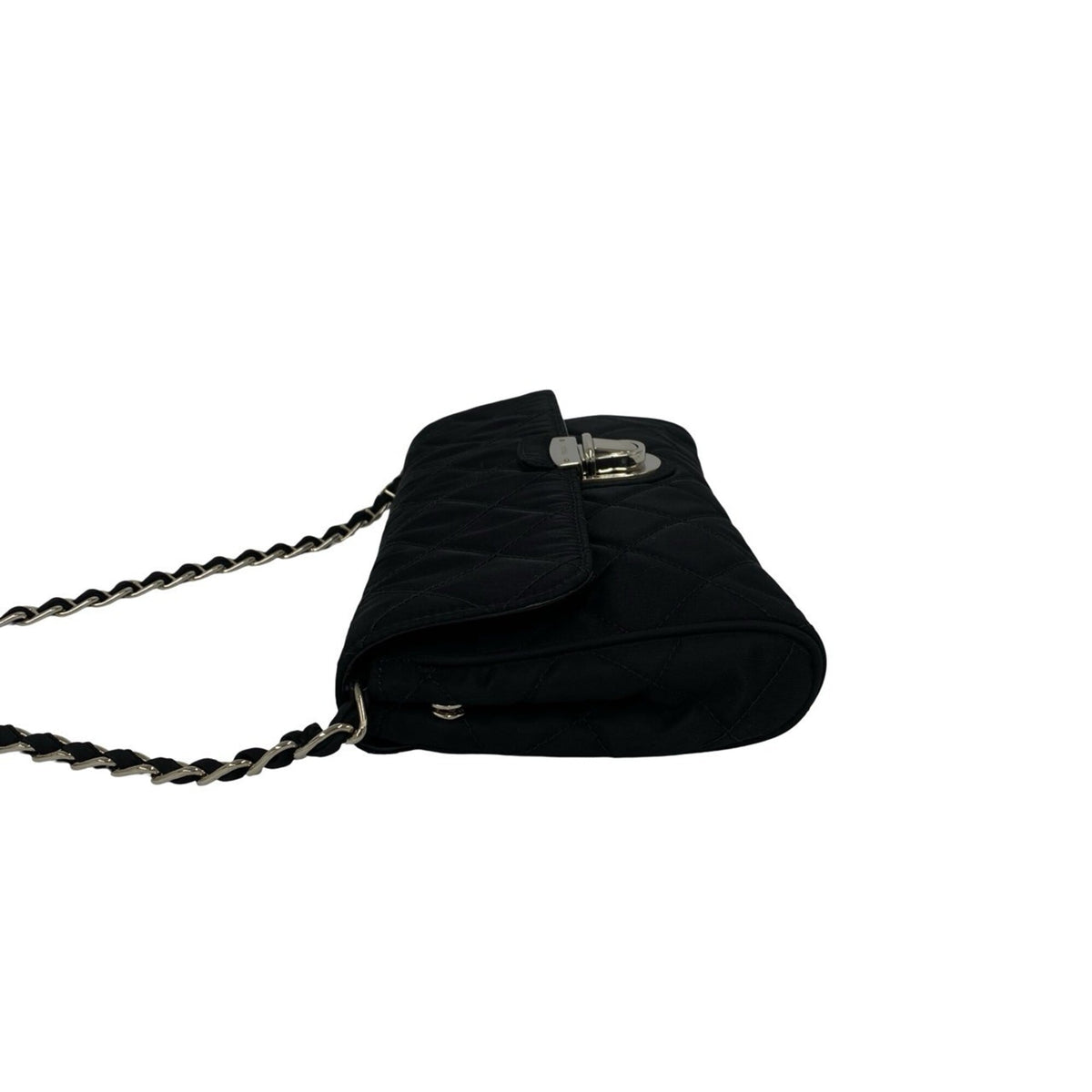 Prada Black Nylon Pochette Shoulder Bag (Pre-Owned)