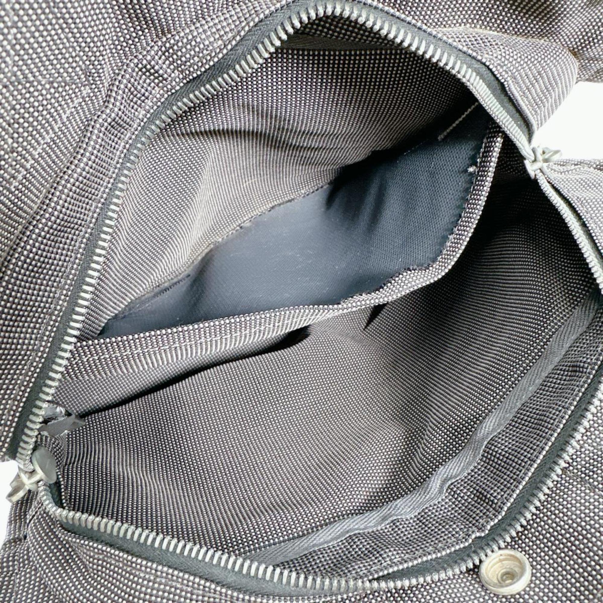 Hermes Her Line Gray Canvas Tote Bag (Pre-Owned)