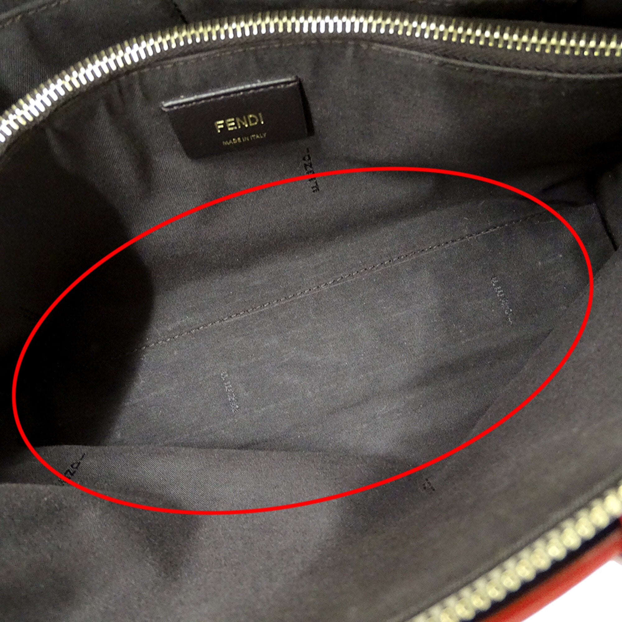 Fendi Beige Grayish Leather Handbag Shoulder Bag (Pre-Owned)