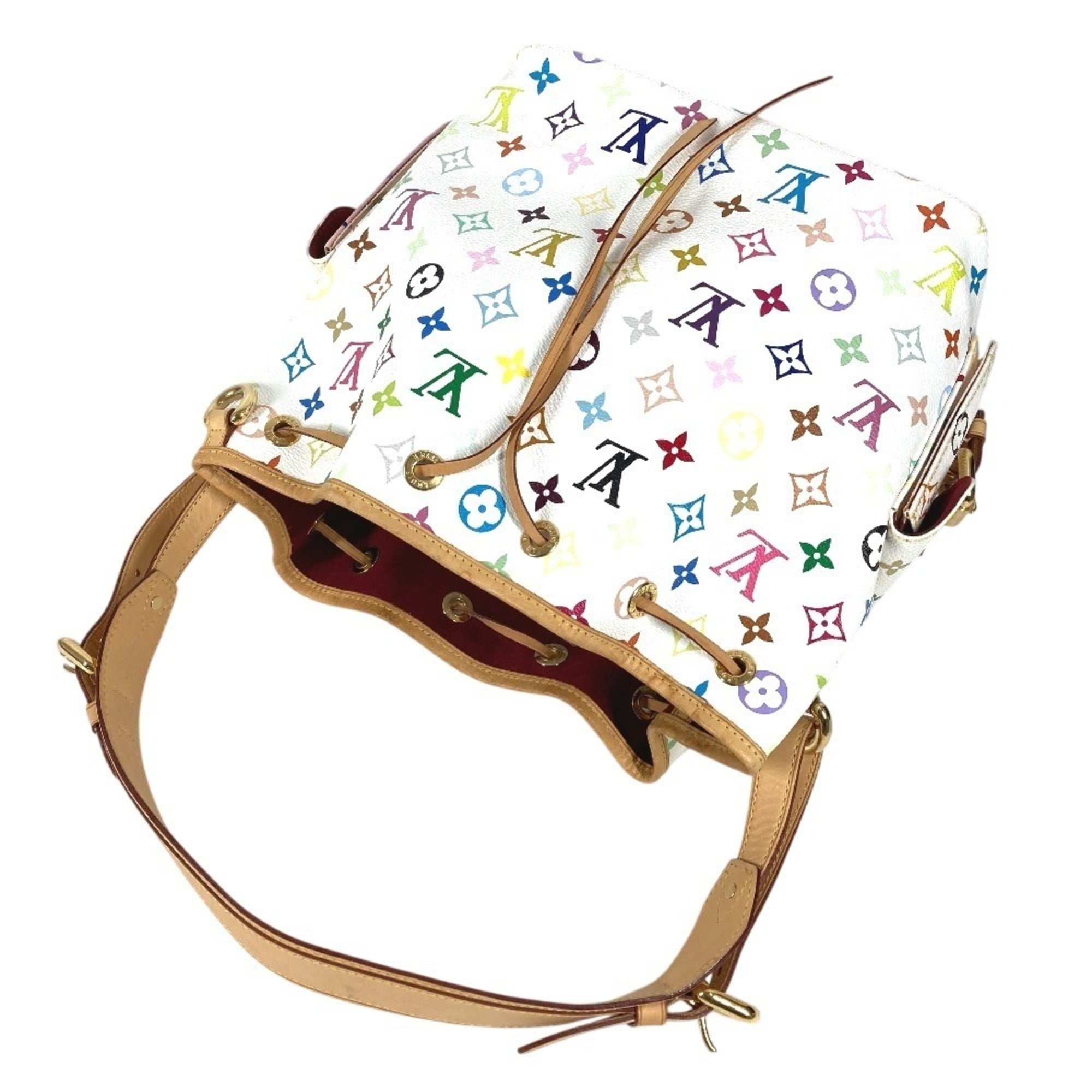 Louis Vuitton Blanc White Monogram Multicolore Shoulder Bag (Pre-Owned)