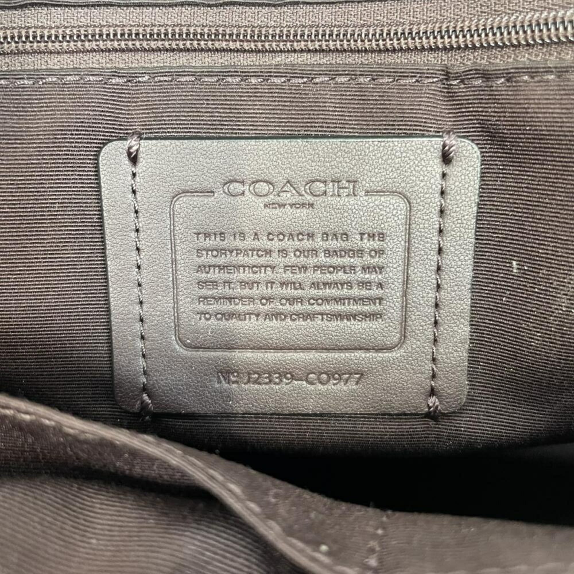 Coach Silver Signature Line Tote Bag (Pre-Owned)