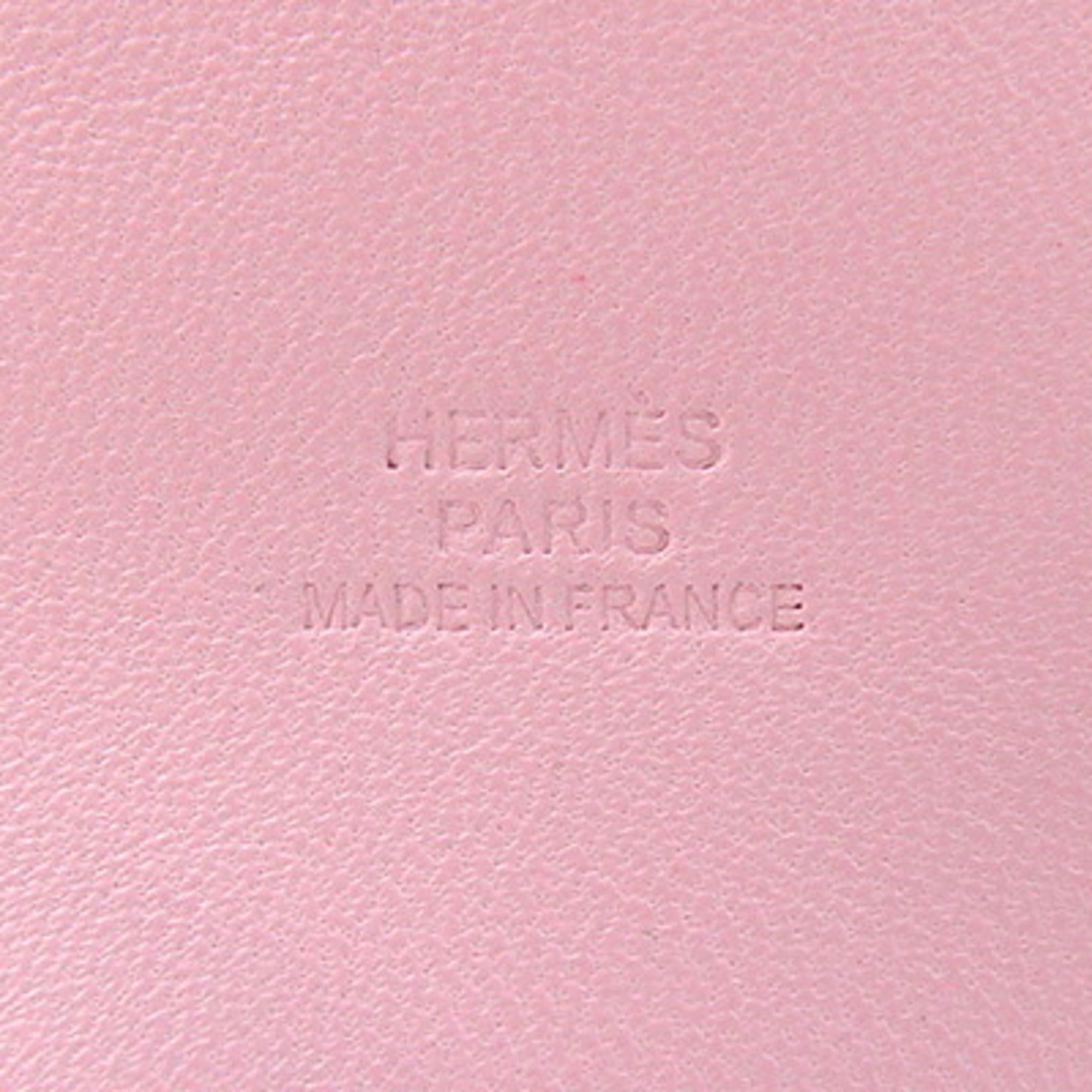 Hermes Light Pink Leather Pouch (Pre-Owned)