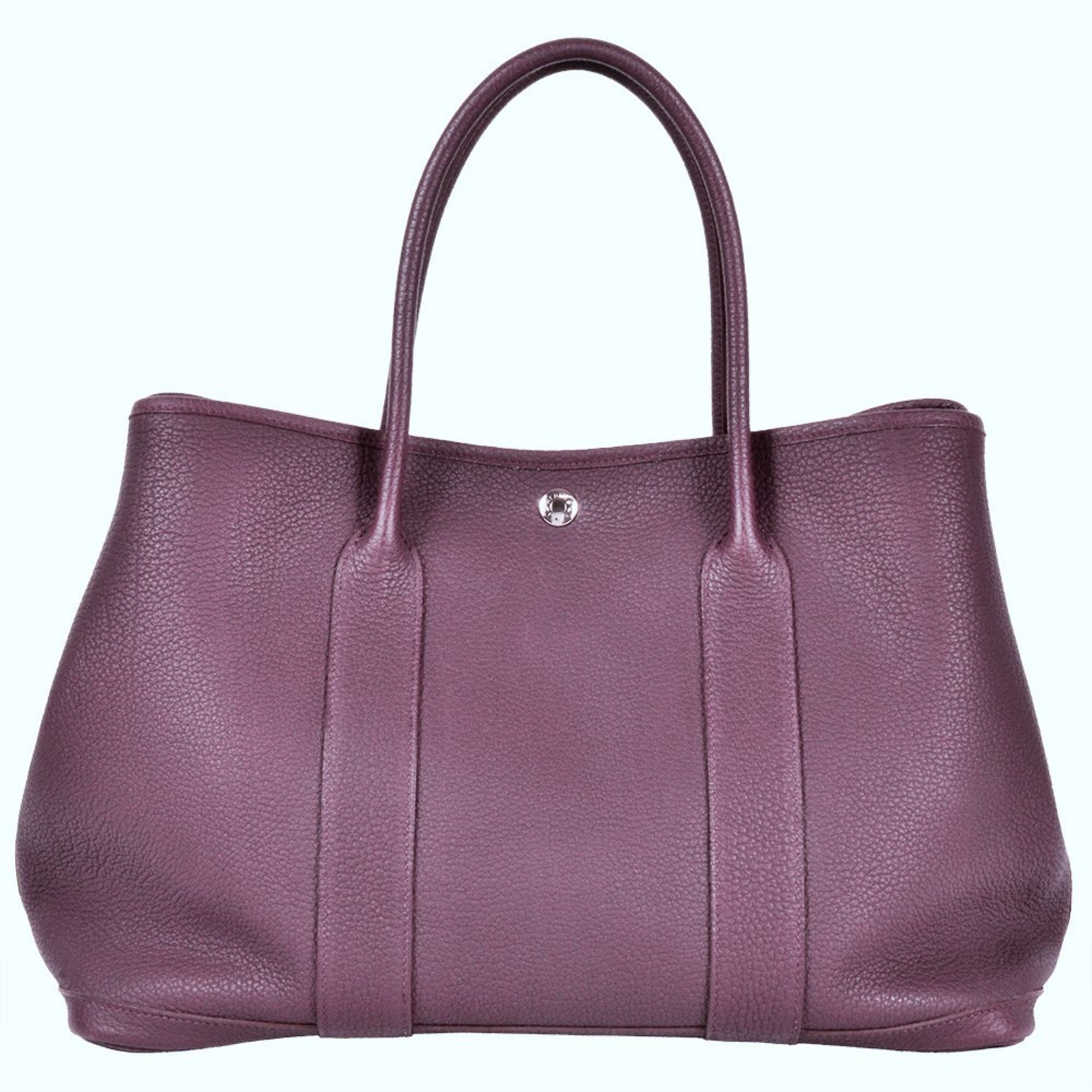 Hermes Cassis Purple Negonda Leather Tote Bag (Pre-Owned)