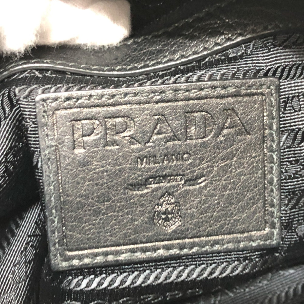 Prada Black Leather Shoulder Bag (Pre-Owned)