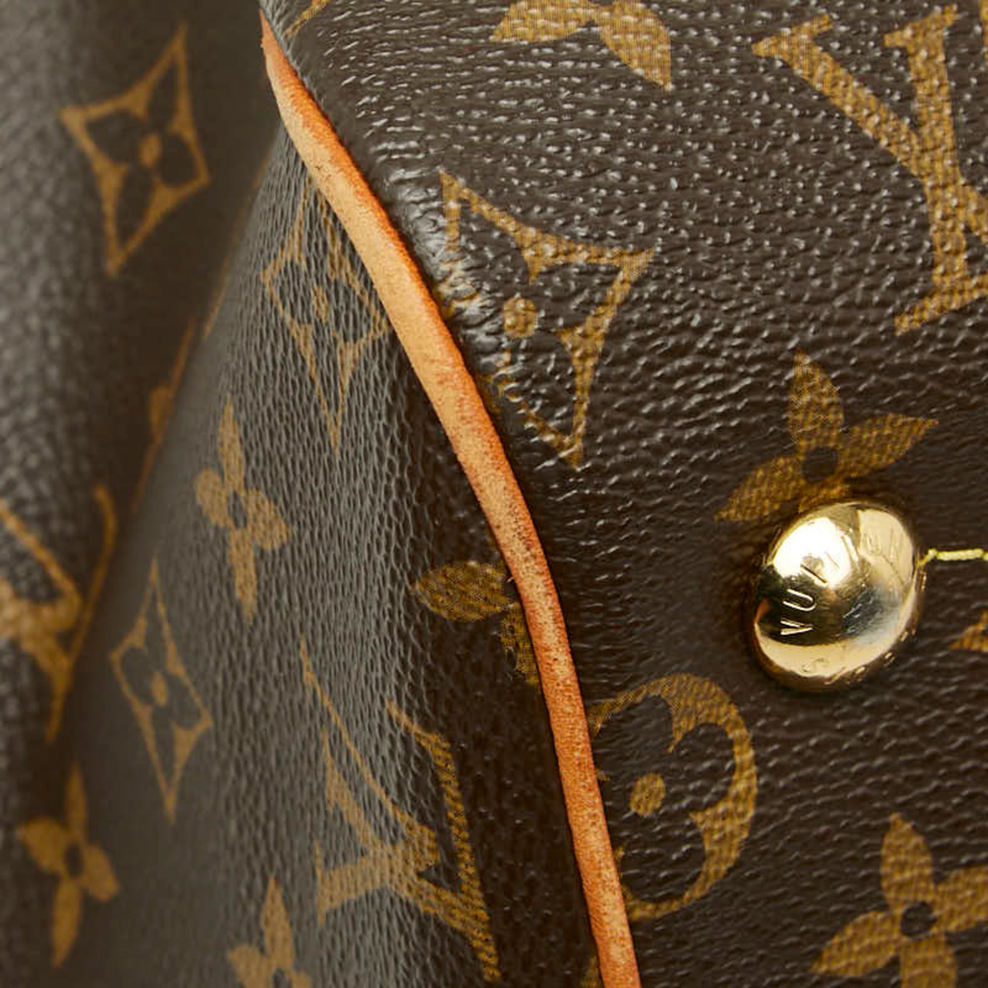 Louis Vuitton Brown Pvc Leather Handbag Shoulder Bag (Pre-Owned)