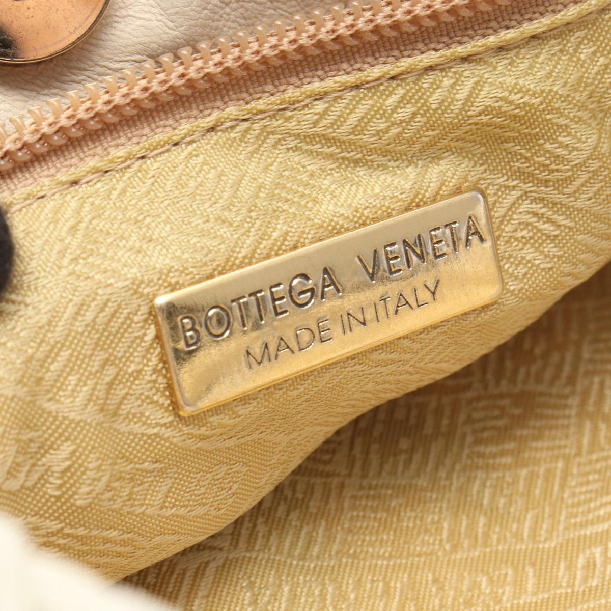 Bottega Veneta Ivory Intrecciato Handbag Shoulder Bag (Pre-Owned)
