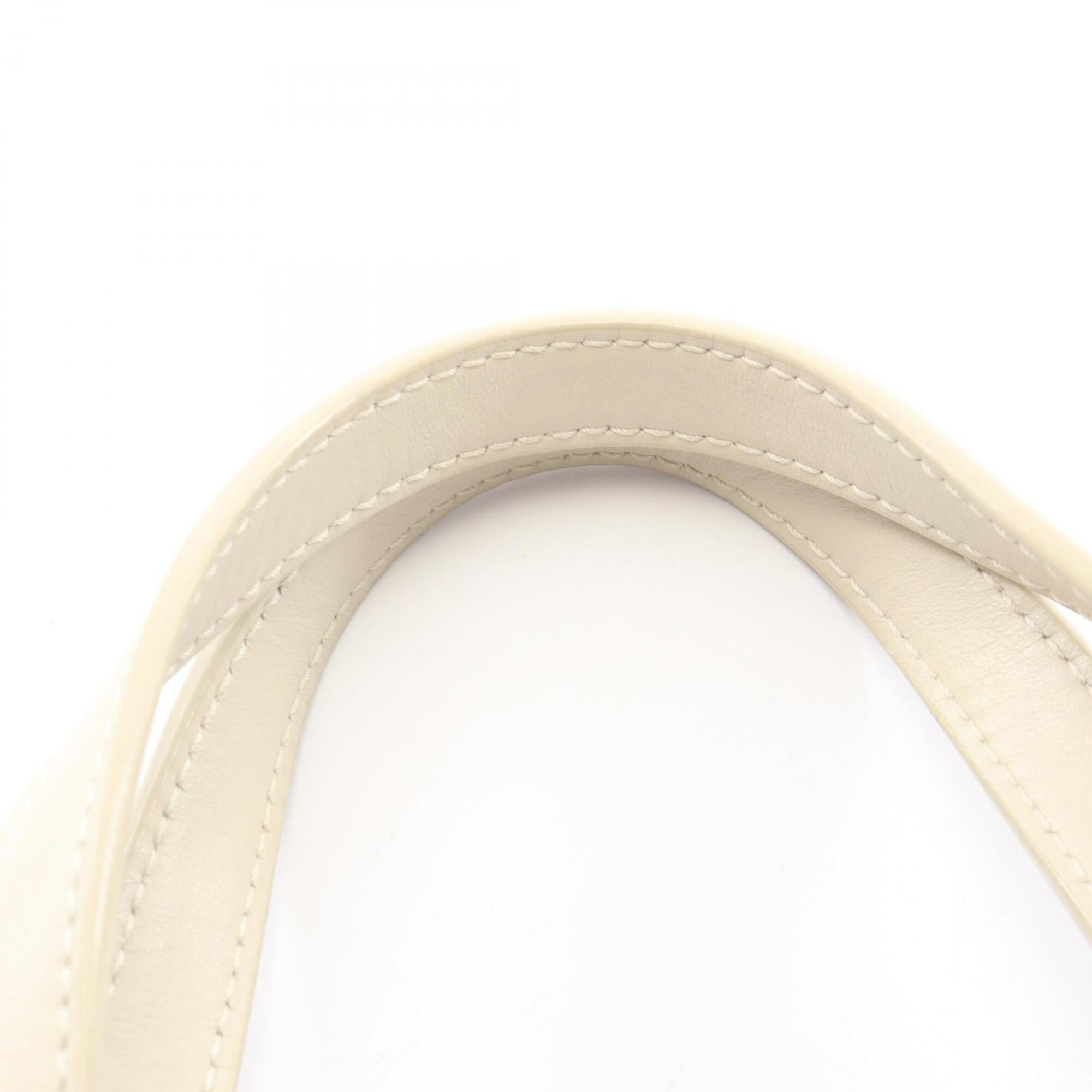Saint Laurent Black White Leather Handbag (Pre-Owned)