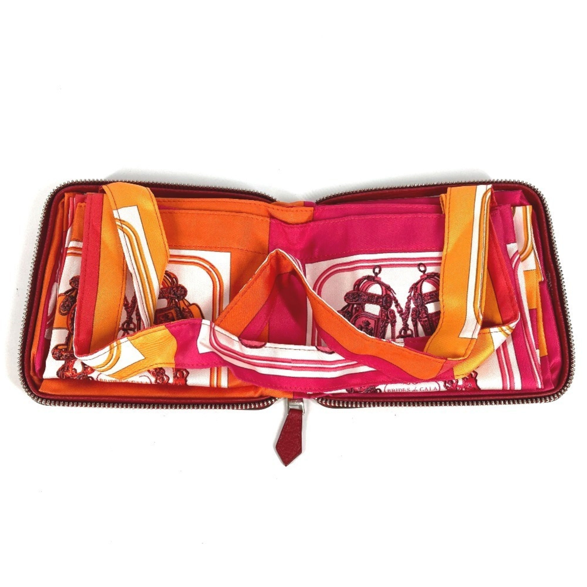 Hermes Red Color Leather Eco-Bag Handbag Shoulder Bag Tote Bag (Pre-Owned)