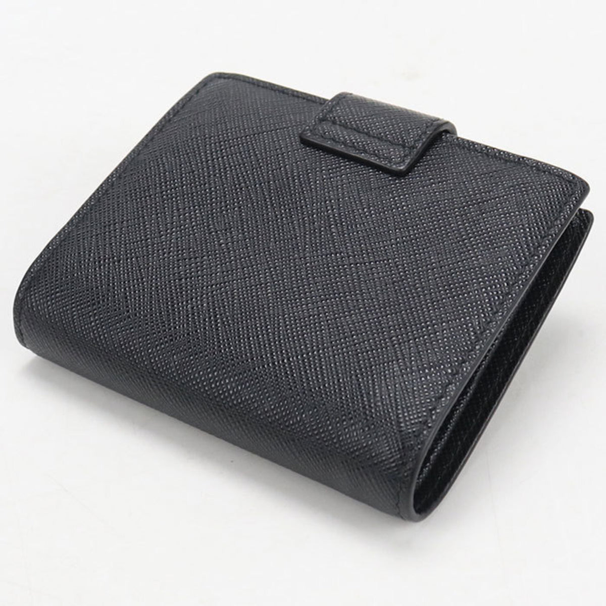 Prada Black Leather Wallet (Bi-Fold) (Pre-Owned)