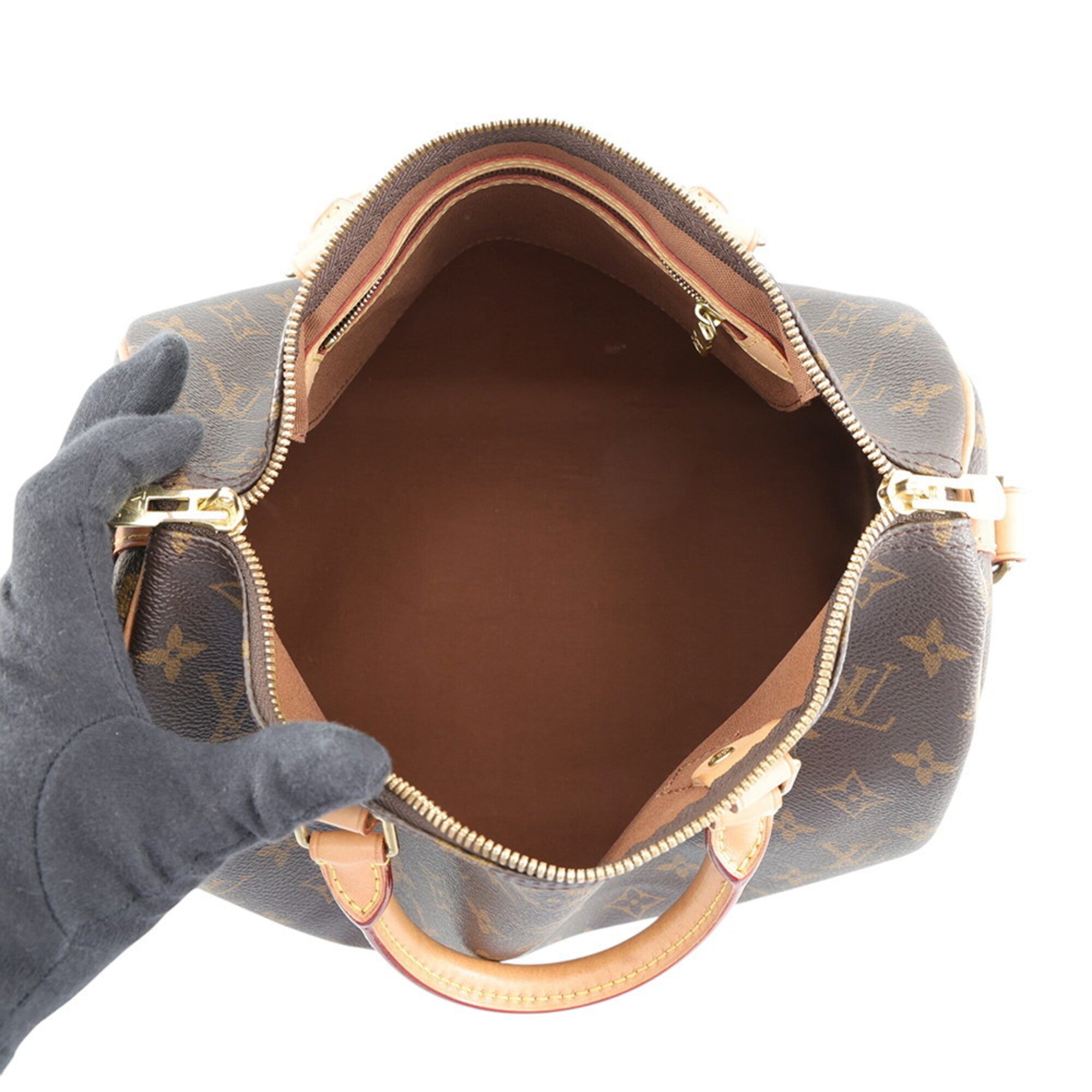 Louis Vuitton Brown Monogram Monogram Boston Bag Handbag (Pre-Owned)