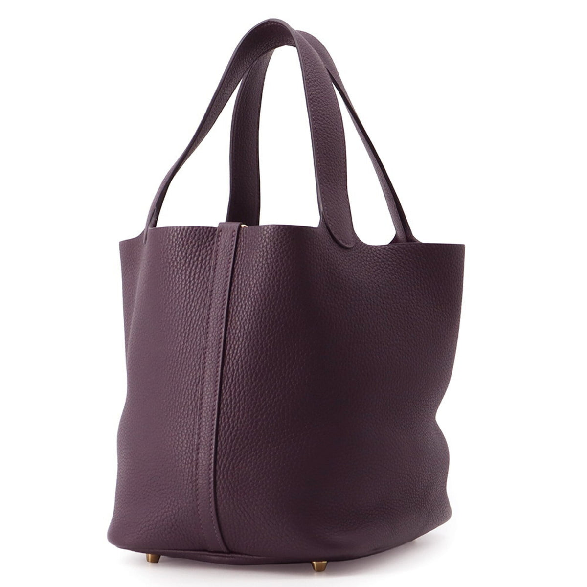 Hermes Cassis Taurillon Clemence Leather Handbag Tote Bag (Pre-Owned)