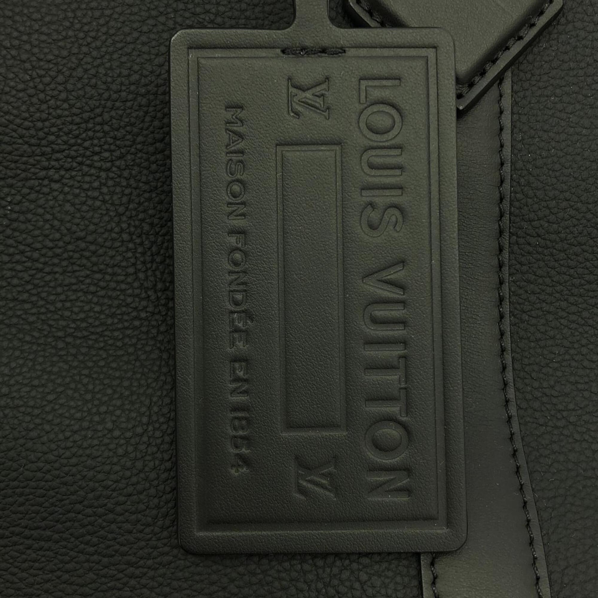 Louis Vuitton Black Leather Handbag (Pre-Owned)
