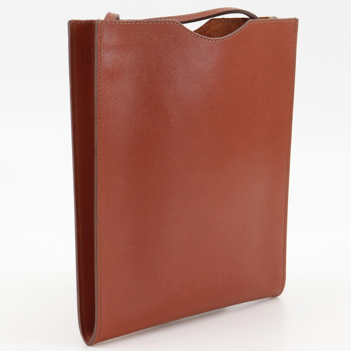 Hermes Brown Red Color Box Calf Leather Shoulder Bag (Pre-Owned)