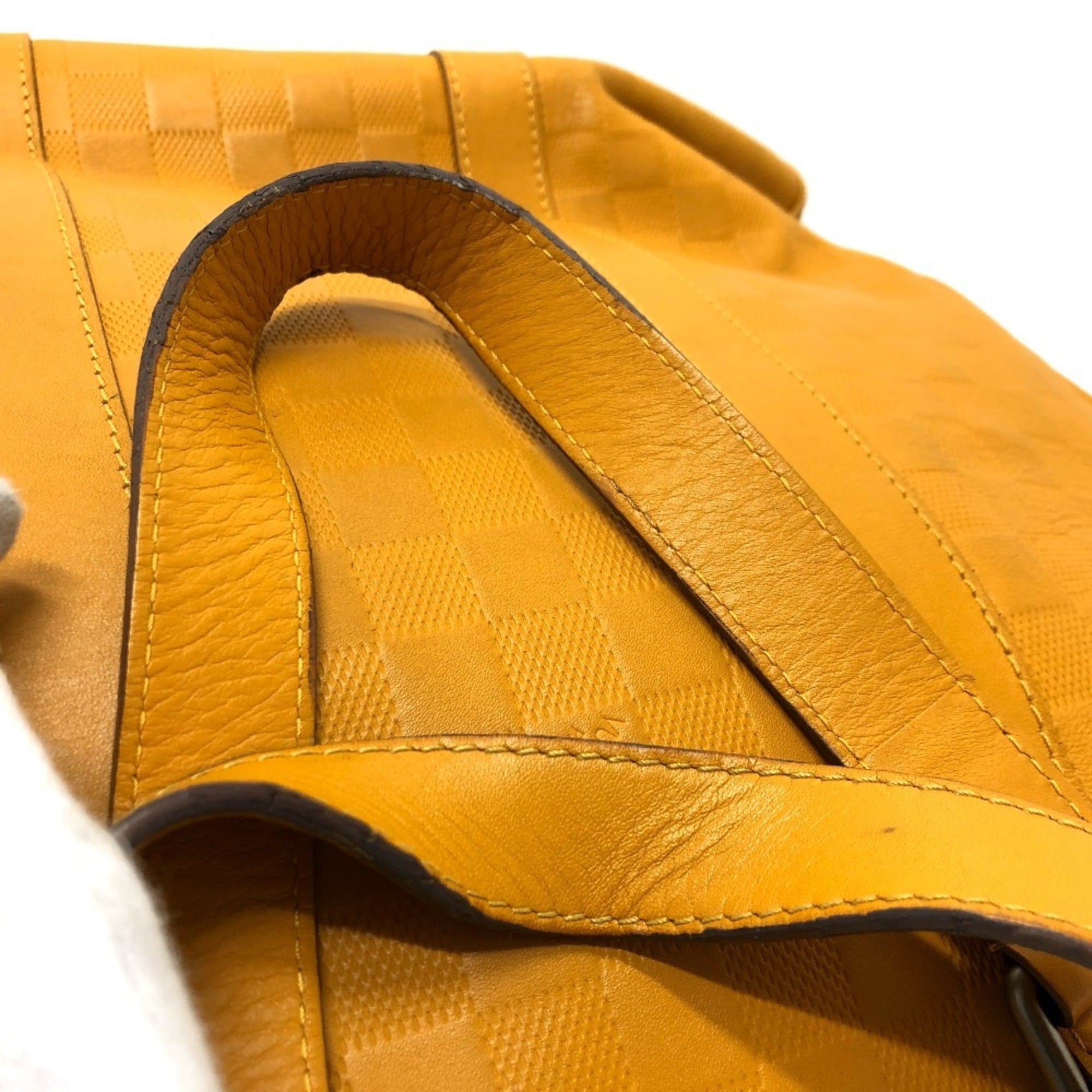 Louis Vuitton Solar Yellow Damier Infini Leather Tote Bag (Pre-Owned)