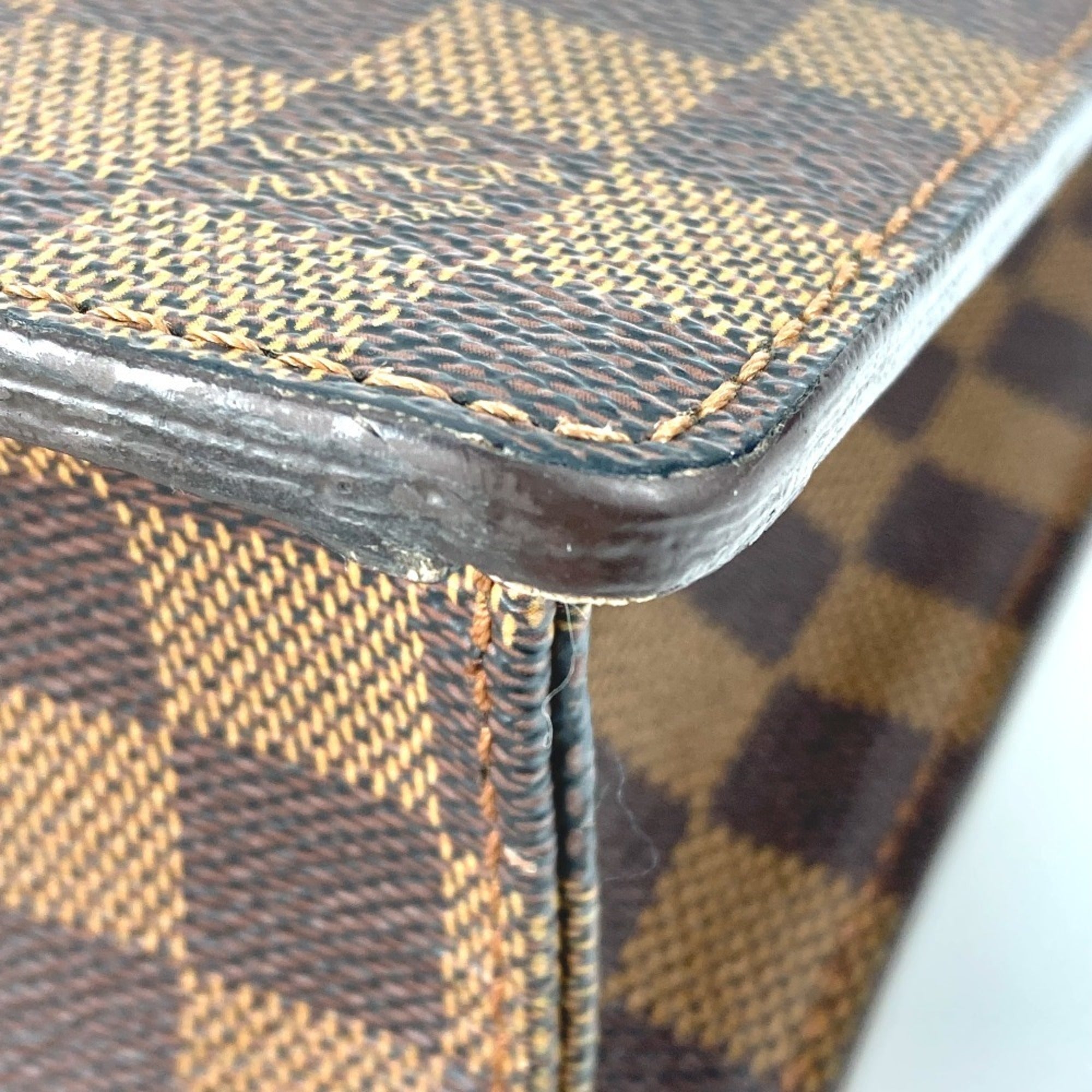 Louis Vuitton Damier Brown Ebene Damier Canvas Briefcase (Pre-Owned)