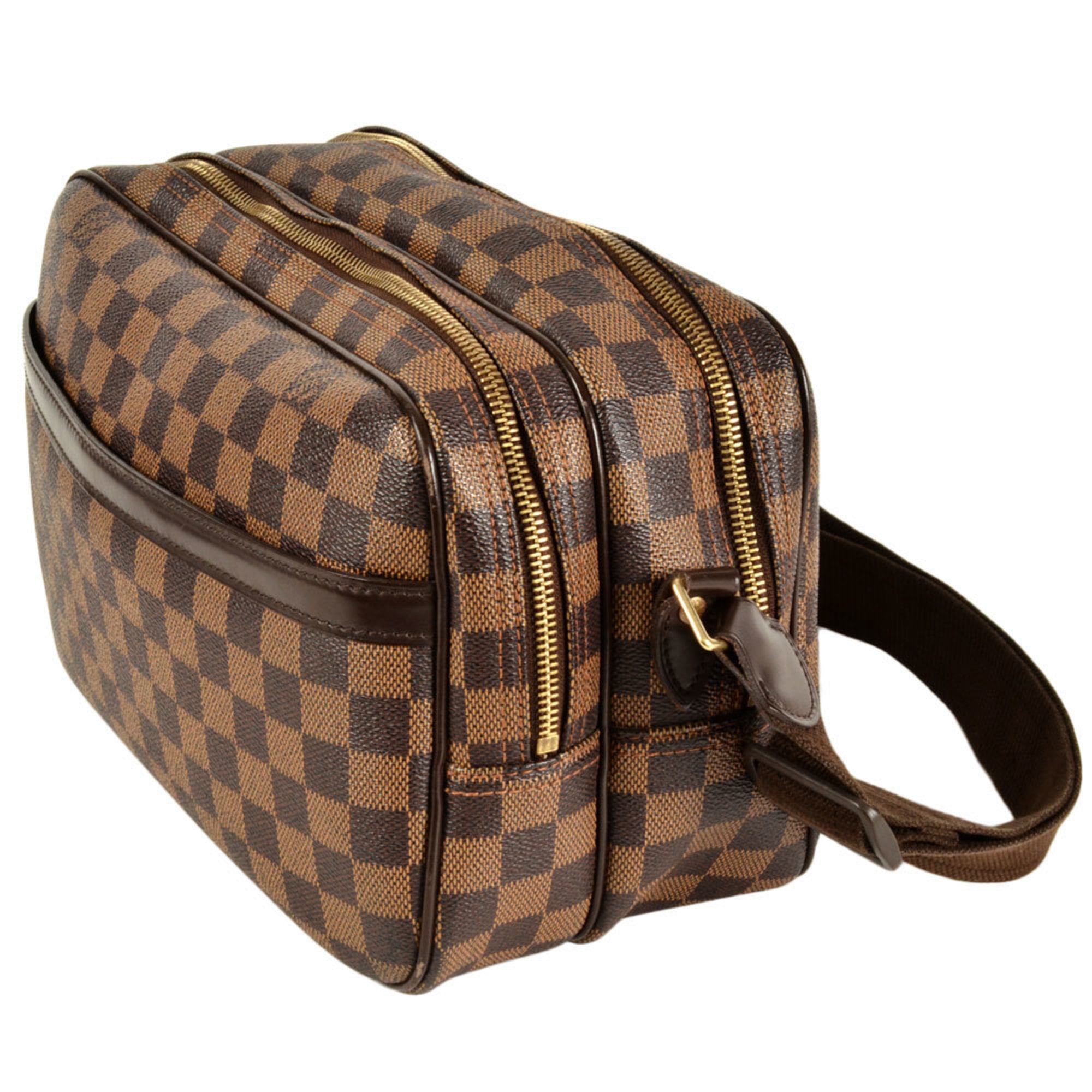 Louis Vuitton Brown Damier Canvas Ebene Damier Canvas Shoulder Bag (Pre-Owned)