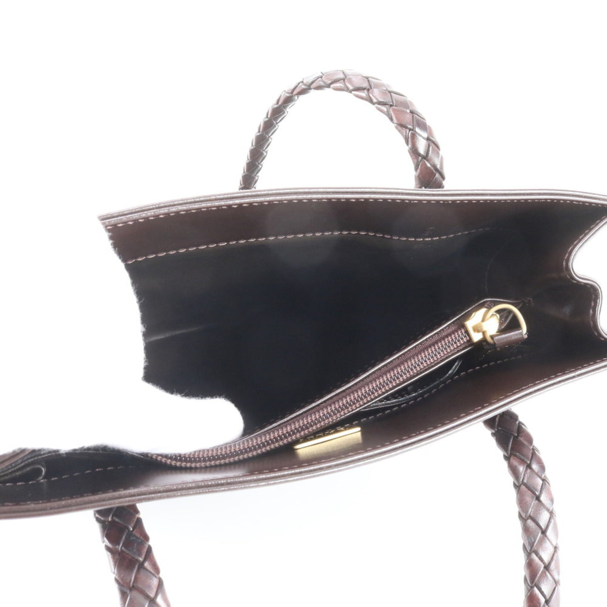 Bally Brown Leather Handbag Shoulder Bag Tote Bag (Pre-Owned)