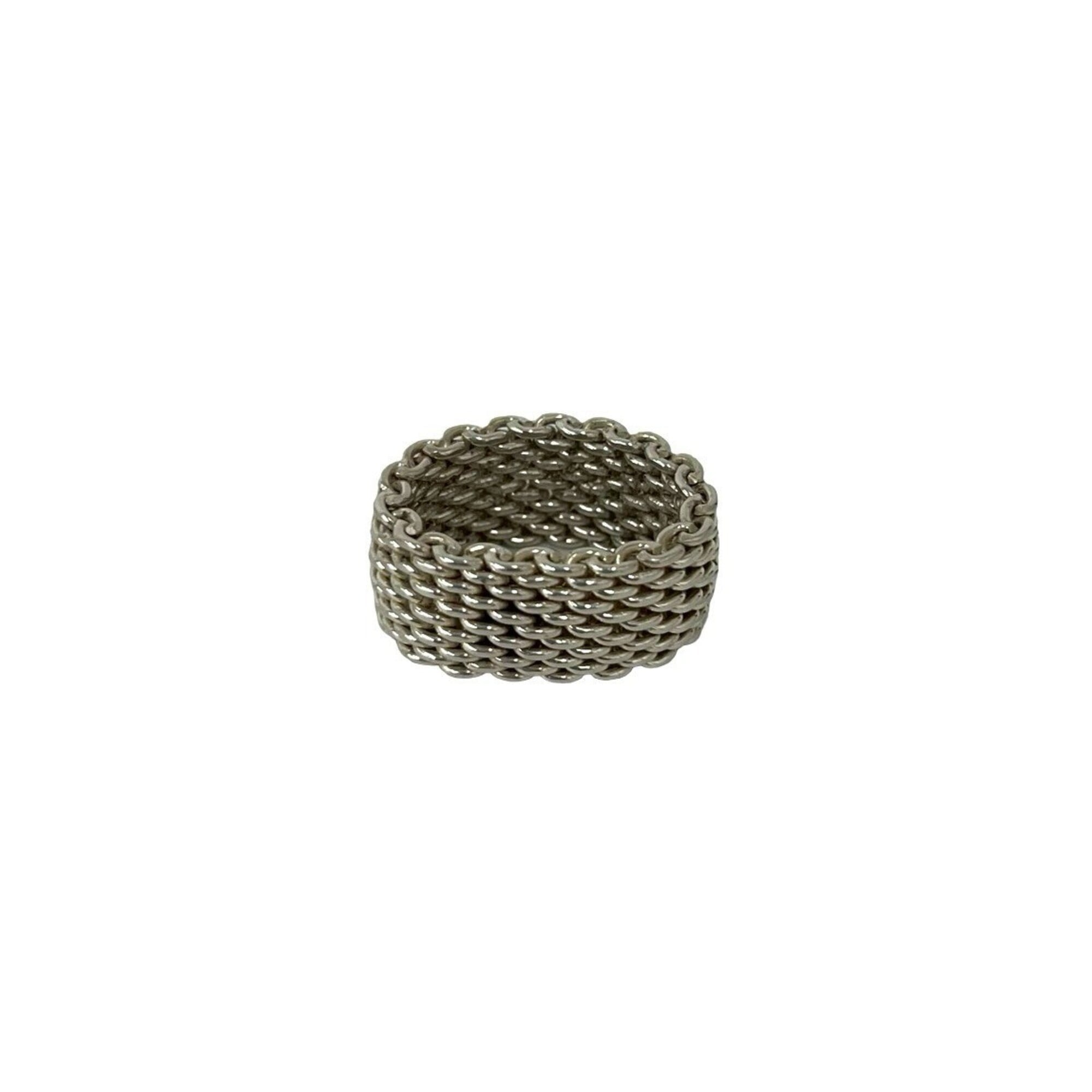 Tiffany Silver Silver 925 Band Ring (Pre-Owned)