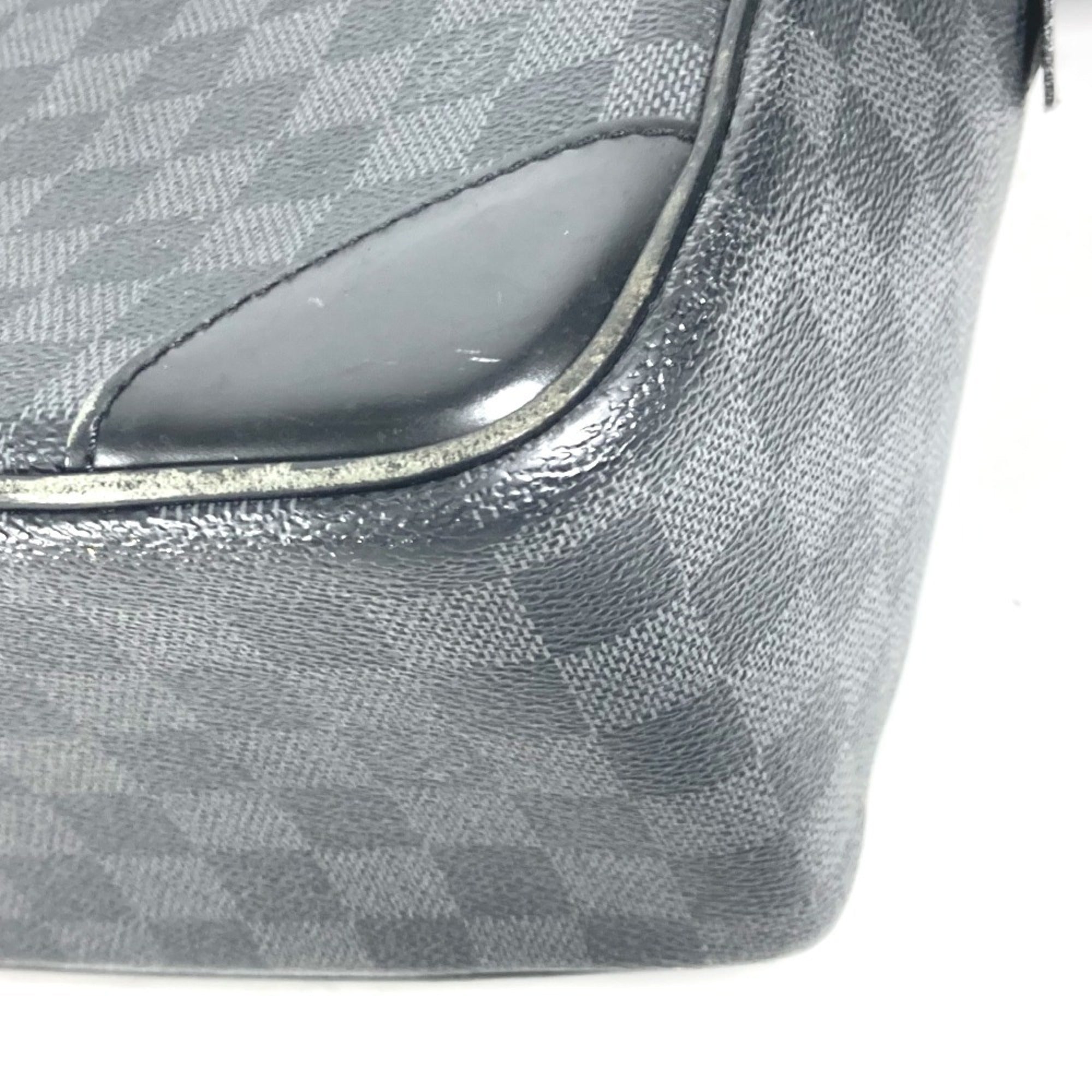 Louis Vuitton Black Damier Graphite Handbag Tote Bag (Pre-Owned)